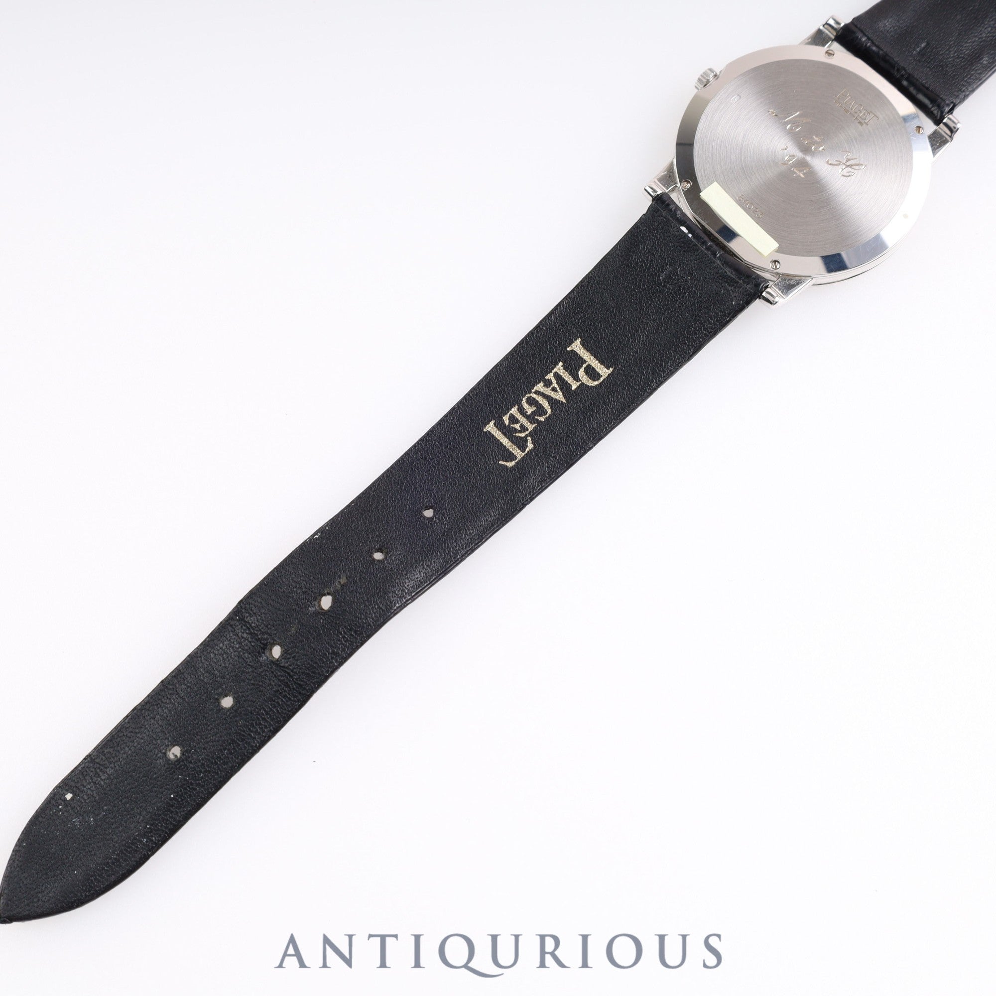 Piaget Dancer 84023 Quartz Cal.-WG Genuine Leather Strap Genuine Buckle (750) Silver Dial 31.2mm Box