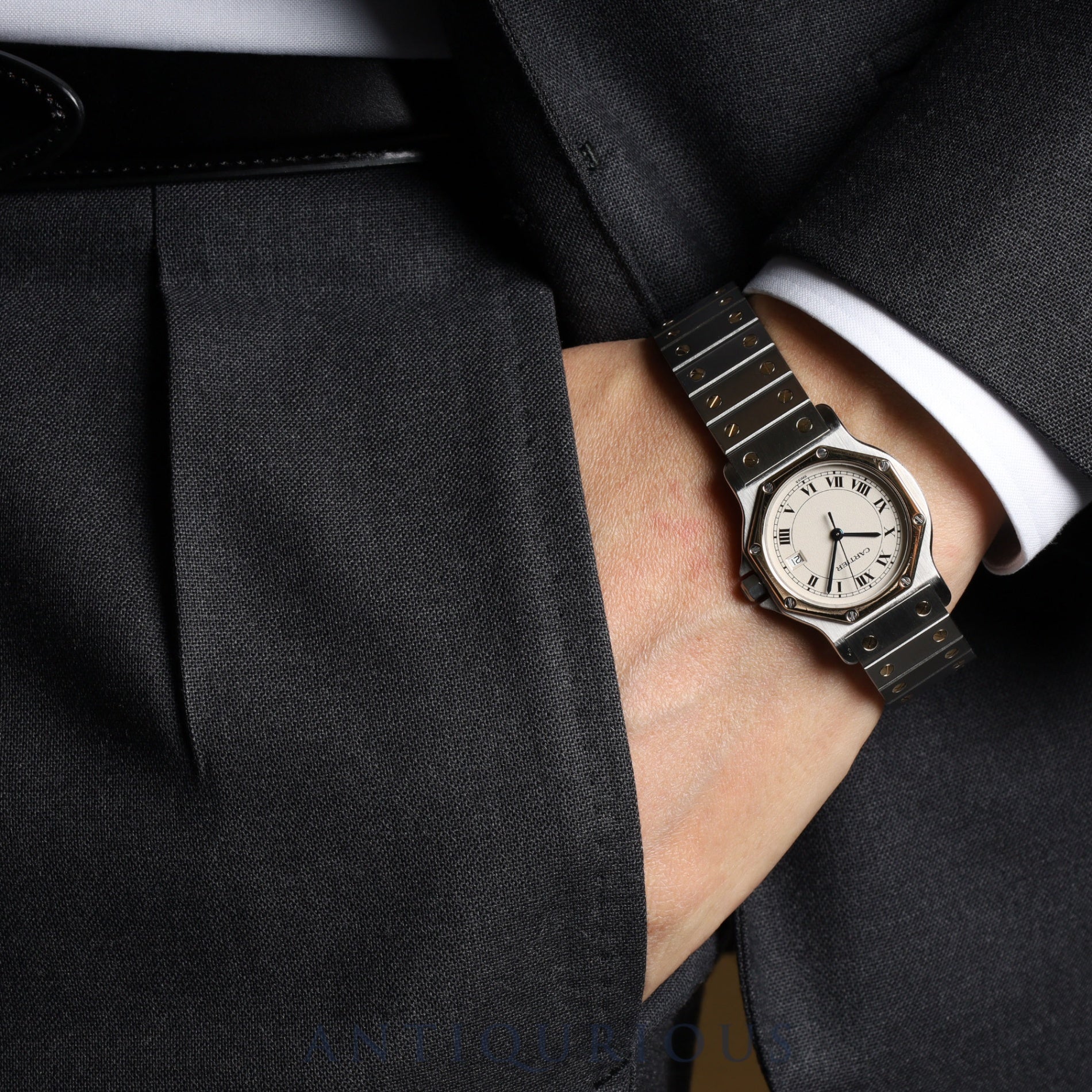 Cartier Santos Octagon LM W2001583 Completely serviced