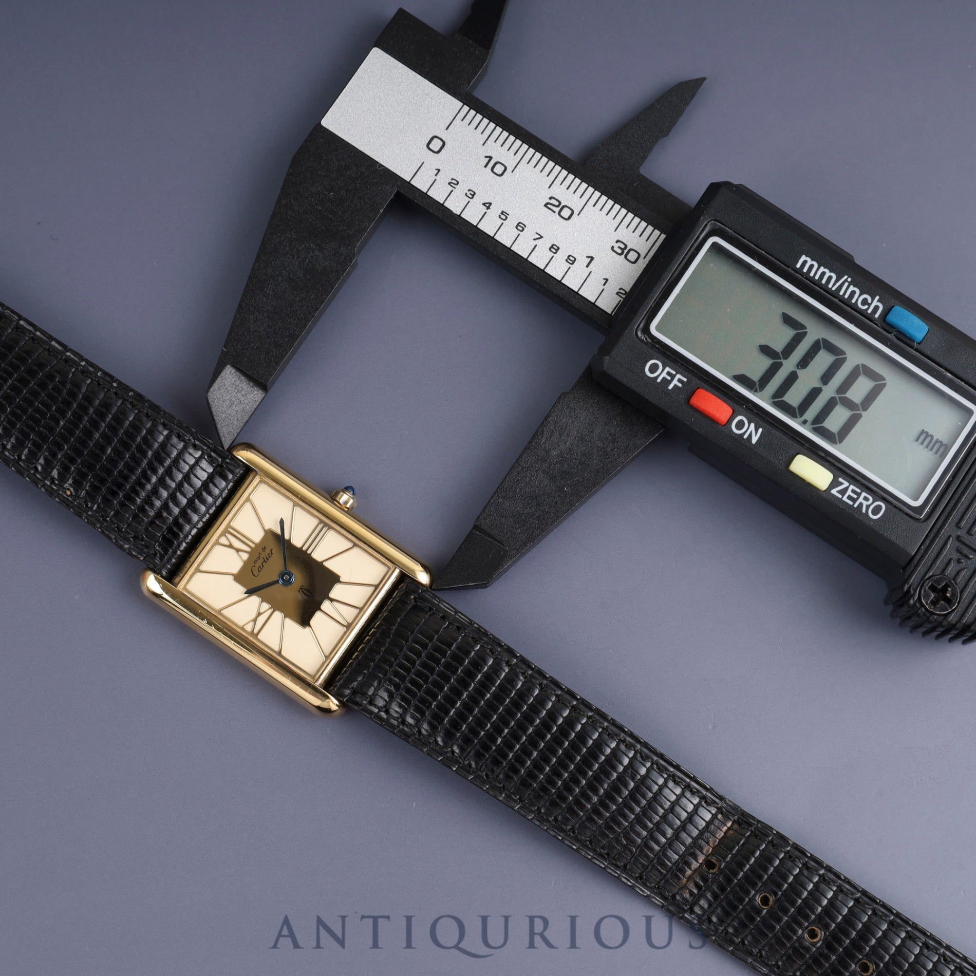 カルティエ マストタンク LM 6 81006 クォーツ Cal.81 SV925 純正革ベルト(使用感あり)純正尾錠(GP) クロワゾネ文字盤 オーバーホール済み