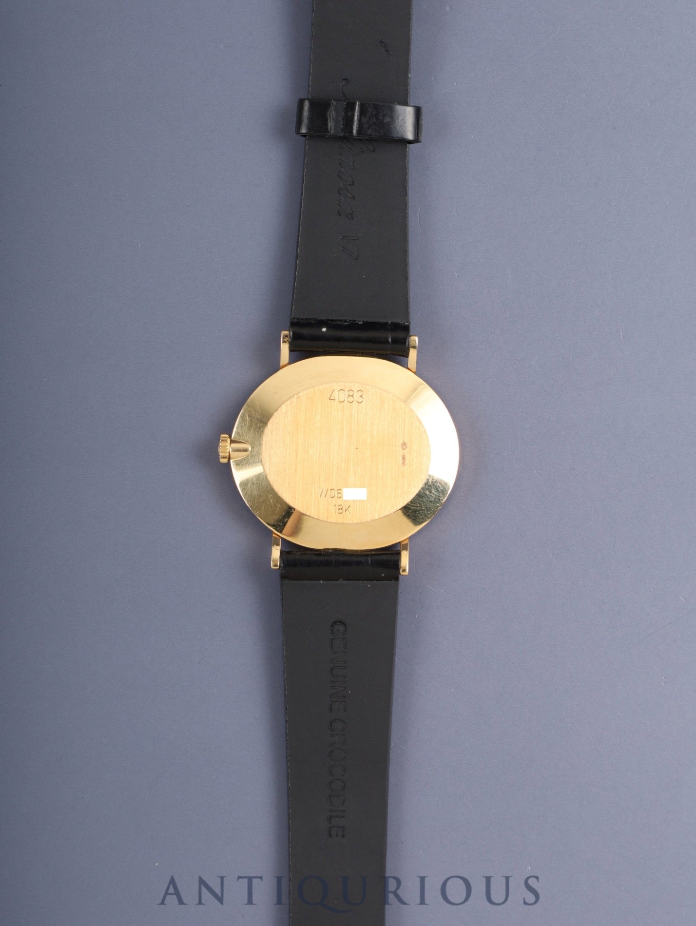 ロレックス チェリーニ 4083 手巻き Cal.1602 750YG 革 純正ピンバックル(GP)シャンパン文字盤 W番台(1994年~1995年)オーバーホール済み