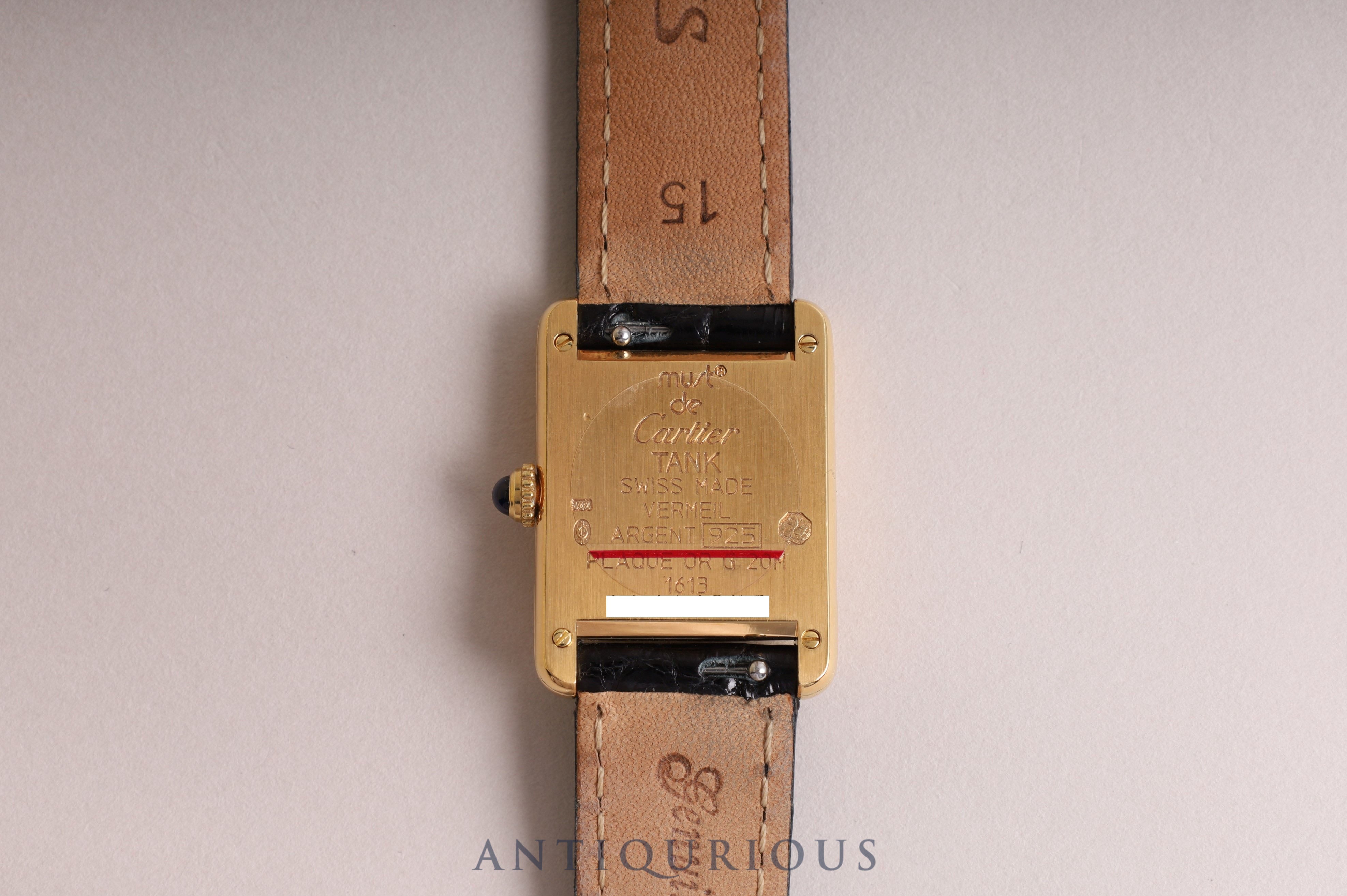 Cartier Must Tank SM QZ Flying Roman Dial