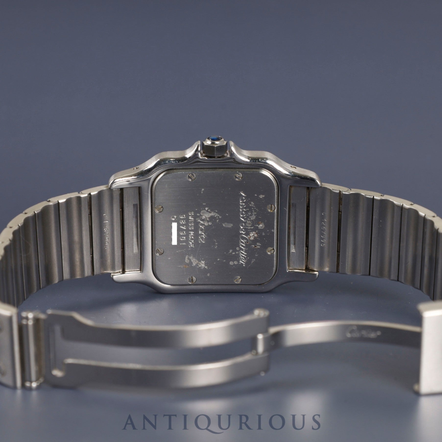 カルティエ サントス ガルベ LM W20018D6 / 987901 クォーツ Cal.87 SS SS ホワイトローマン文字盤 オーバーホール済み