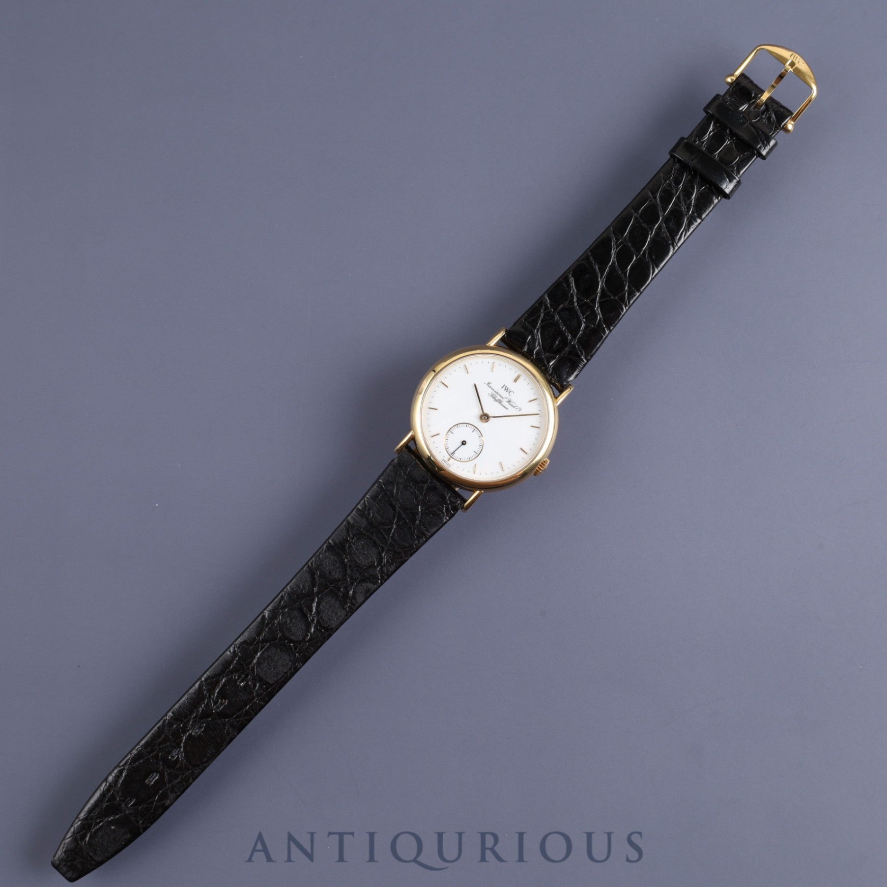IWC ポートフィノ IW2532 手巻き Cal.403-423 YG 純正革ベルト 純正尾錠(GP)ホワイト文字盤 オーバーホール済み アイダブリュシー