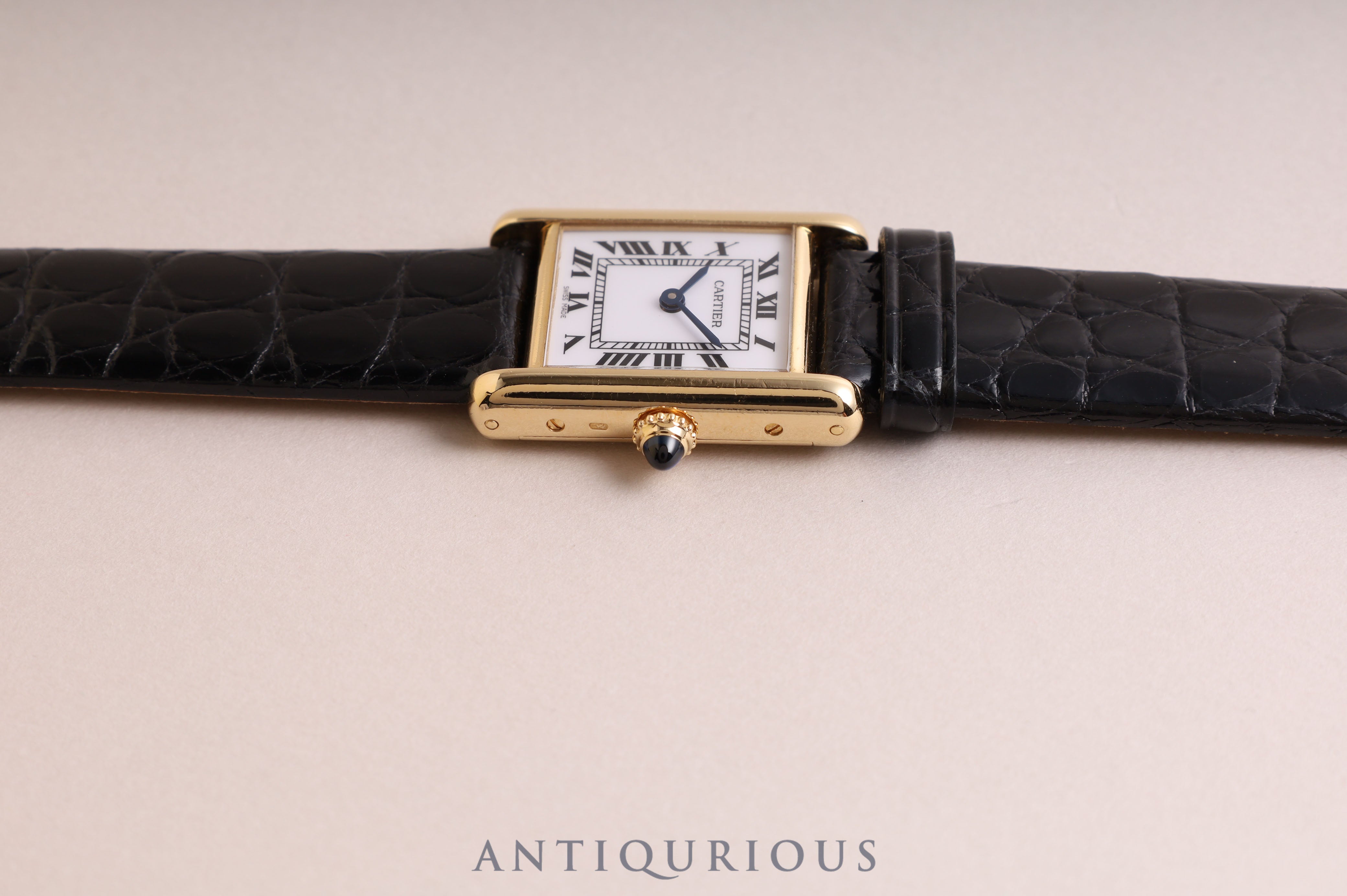Cartier Tank Louis Cartier MM YG Manual Winding Completed Service in May 2023