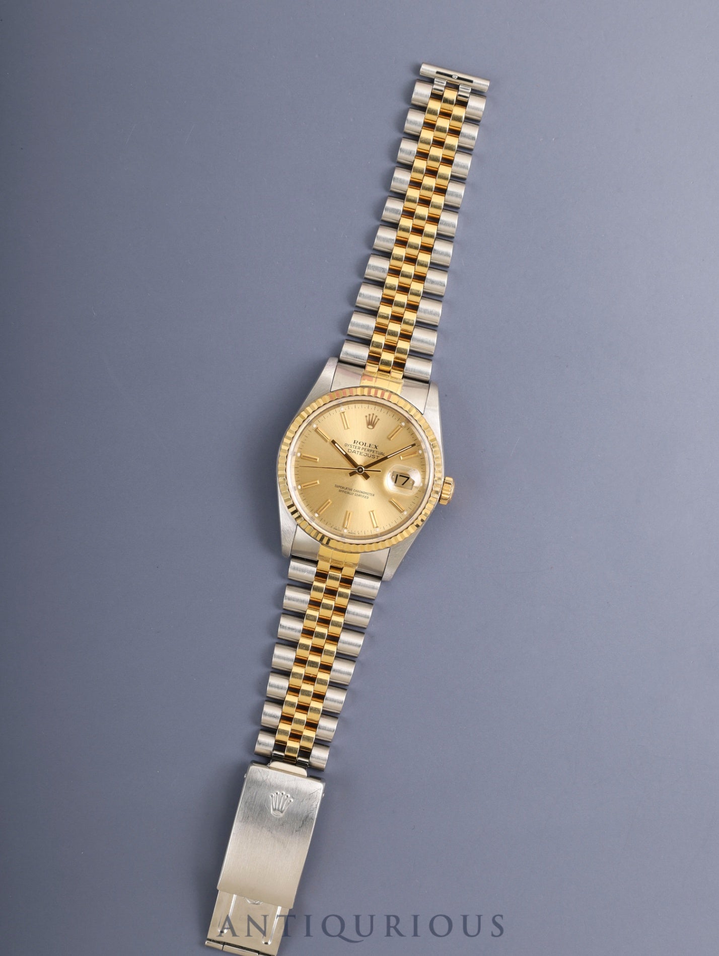 Rolex Datejust 16233 Automatic Cal.3135 SS/YG SS/YG Champagne Dial (SWISS MADE) L Serial (1989-1990) Warranty (undated) Box Overhauled