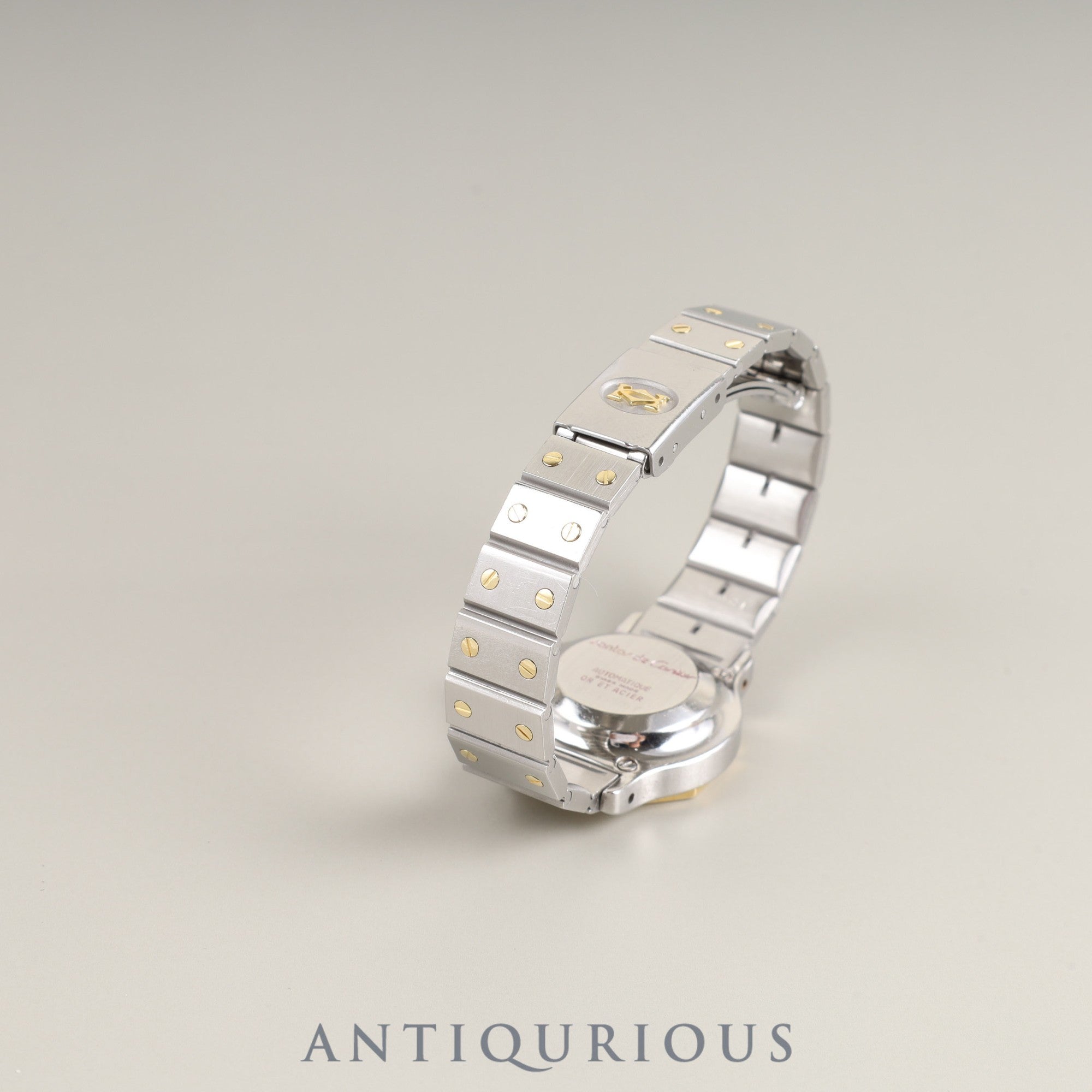 Cartier Santos Octagon SM 2039488 / 0907 Automatic SS/YG SS/YG Grey ghost dial Overhauled Bracelet cleaned by Cartier