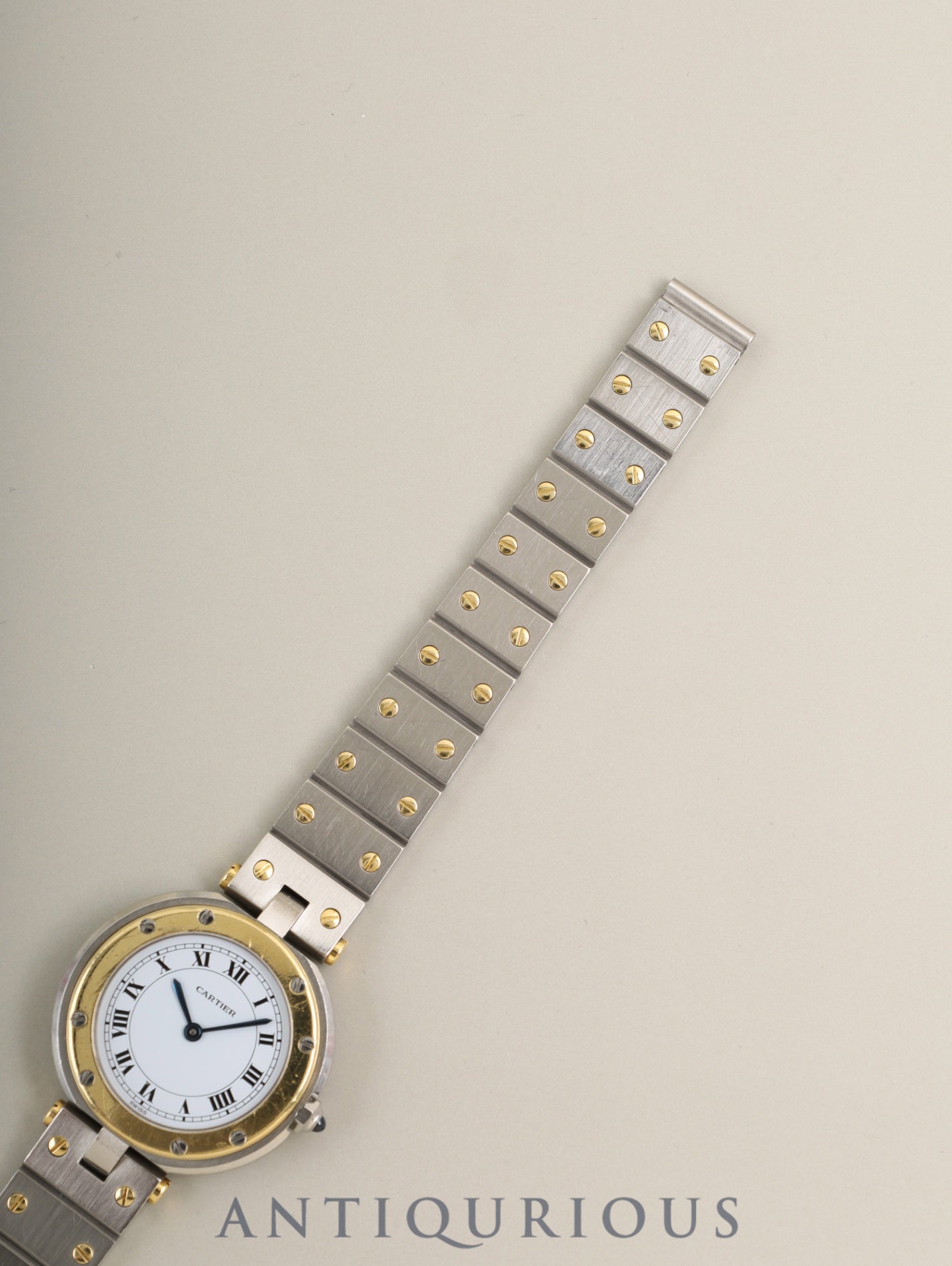 Cartier Santos Vendome SM 84038288 / 8191 Quartz Cal.81 SS/YG SS/YG White Roman Dial (SWISS marking) Overhauled