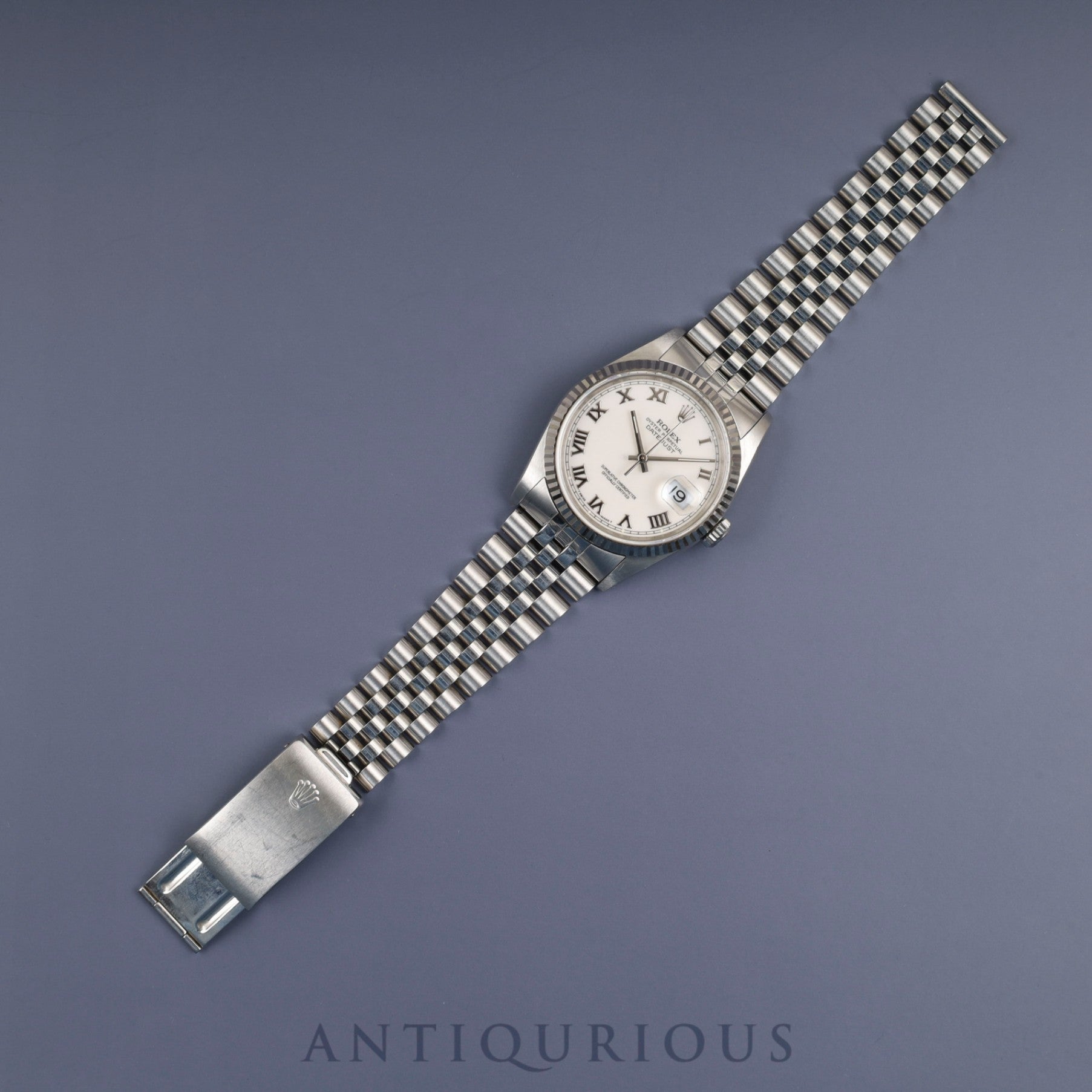 ロレックス デイトジャスト 36 16234 自動巻き Cal.3135 SS/WG SS ホワイト文字盤 X番(1991年)オーバーホール済み