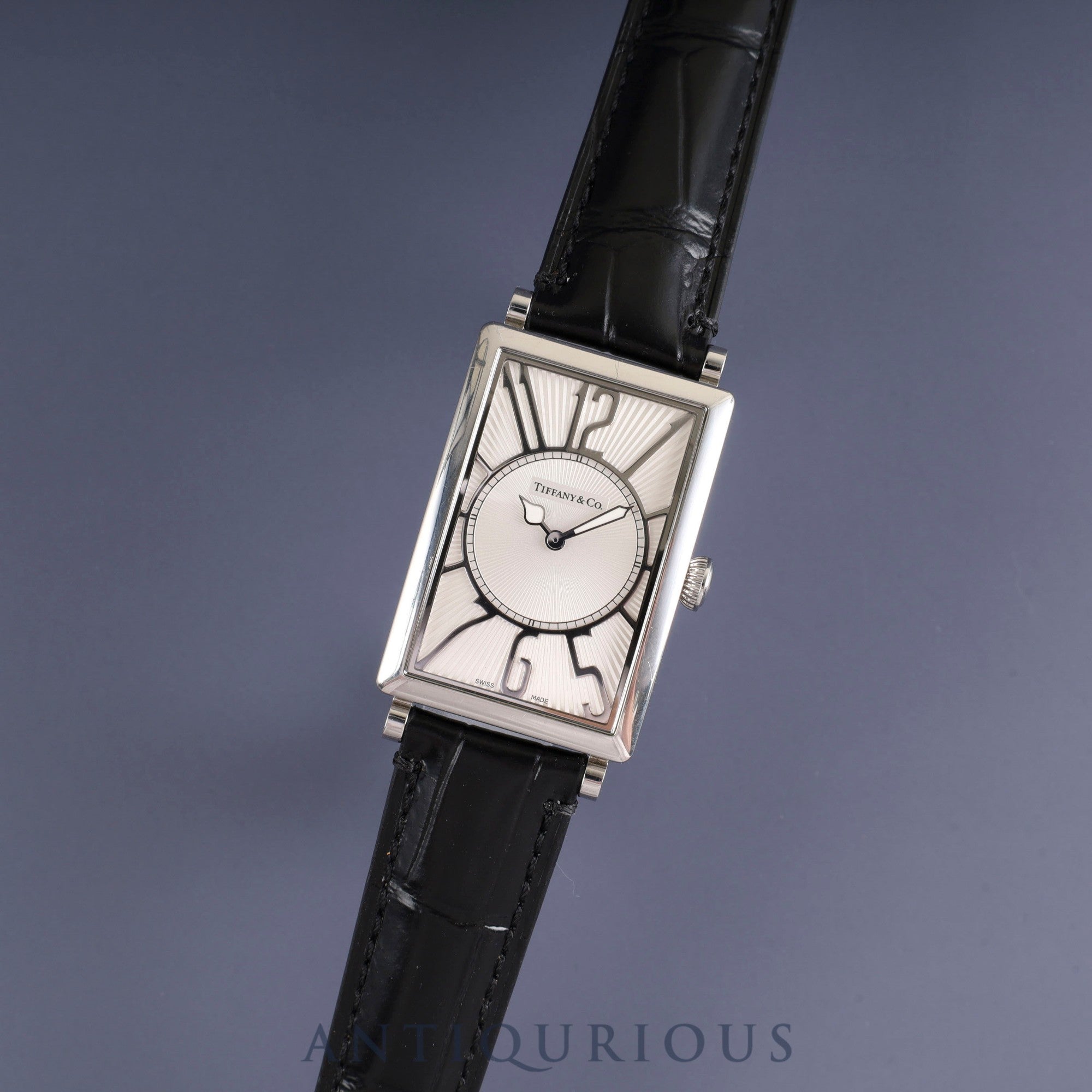 Tiffany Gallery Z3002.10.10A21A68A Quartz Cal.976.001 SS Leather Genuine Buckle (SS) Silver Dial Overhauled