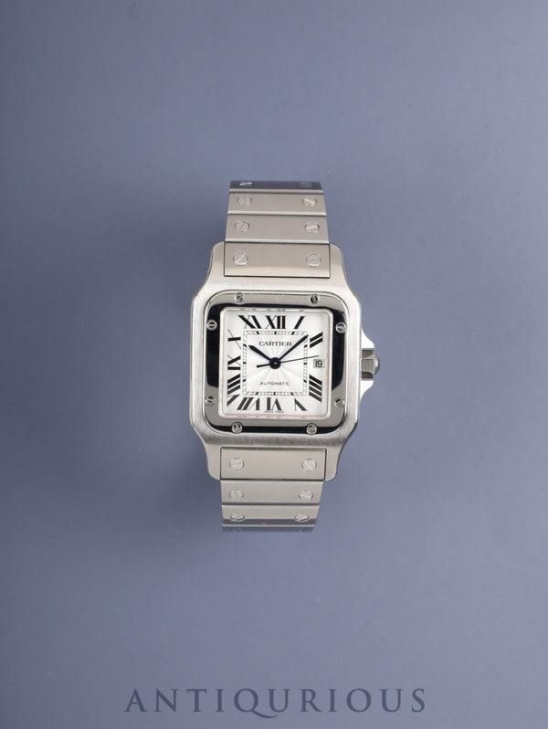 カルティエ サントス ガルベ LM W20055D6 / 2319 自動巻き SS SS シルバーギョーシェ文字盤(SWISS MADE表記) オーバーホール済み