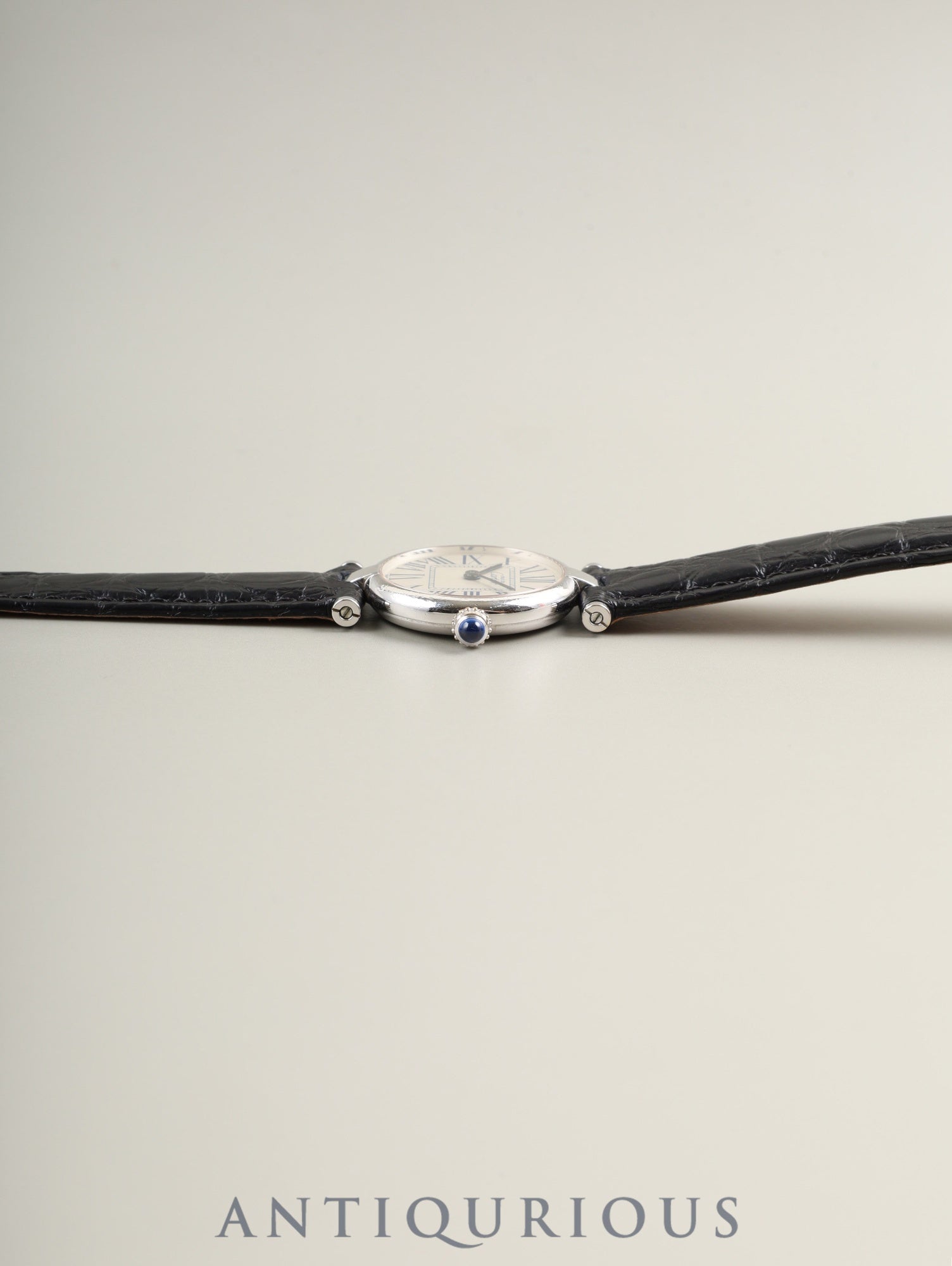 カルティエ マスト ヴァンドーム VLC SM 1850 クォーツ Cal.690 SV925 革 純正Dバックル(SS) オパラン文字盤 オーバーホール済み