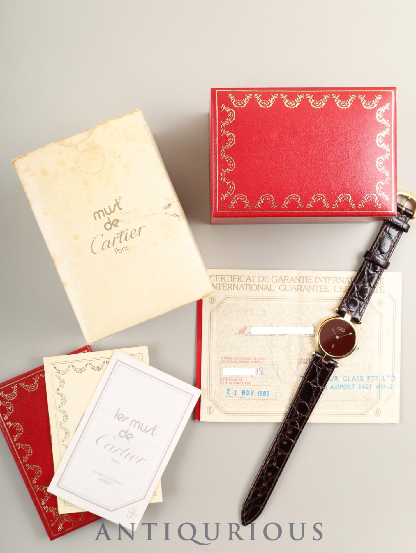 カルティエ　旧純正尾錠　GP 18mm Cartier（カルティエ） 純正 尾錠 ホワイトゴールド K18WG 金無垢 尾錠