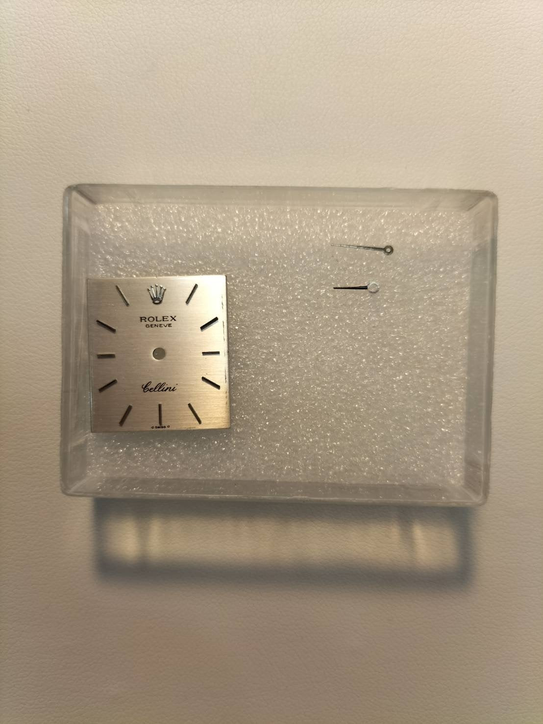 Rolex Cellini 4014 Manual winding Cal.1600 750 Leather Genuine buckle (GP) Silver dial No. 39 (1973) Overhauled