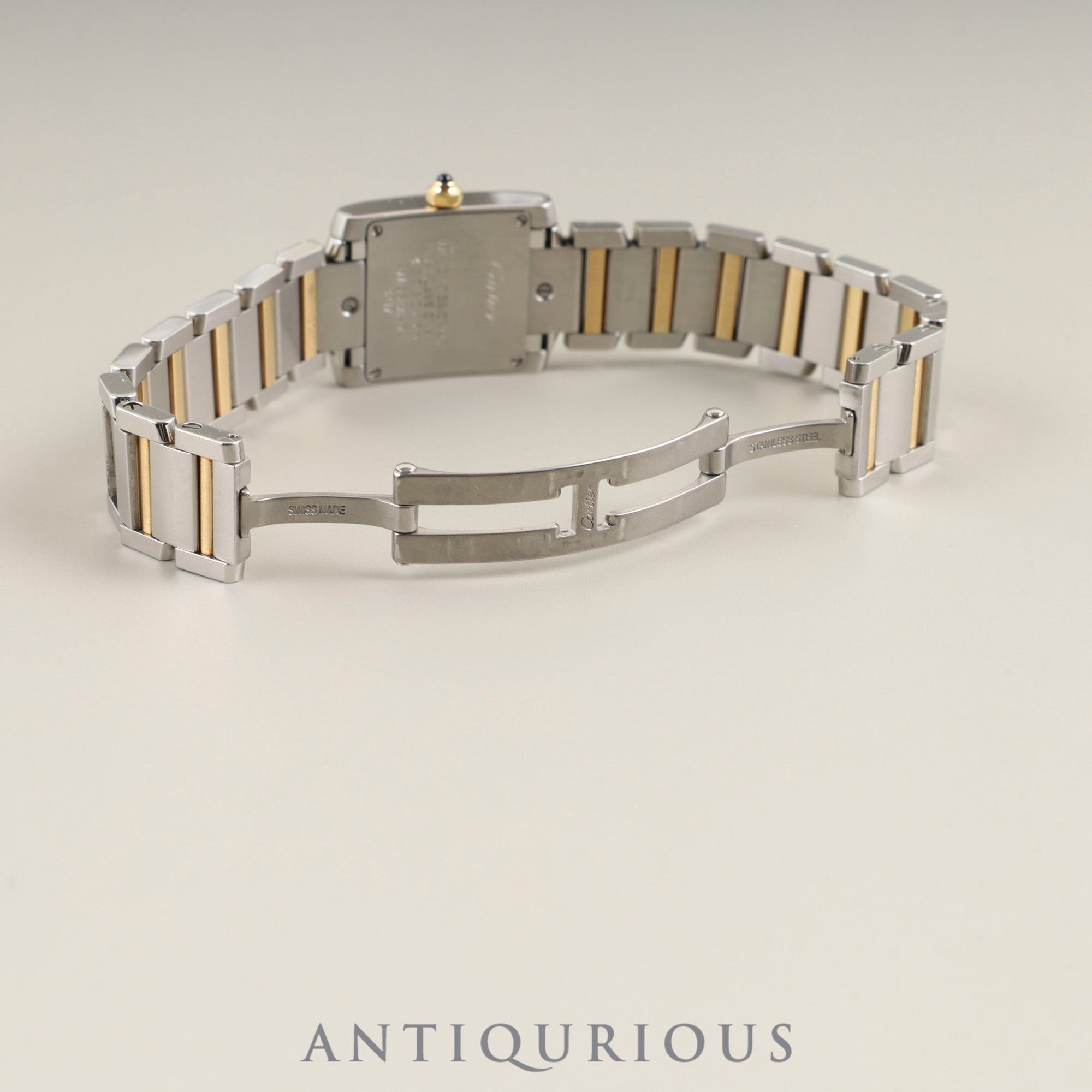 カルティエ タンクフランセーズ SM W51007Q4/3217 クォーツ Cal.057 SS/YG SS/YG アイボリーローマン文字盤 箱 保証書(2020年)オーバーホール済み