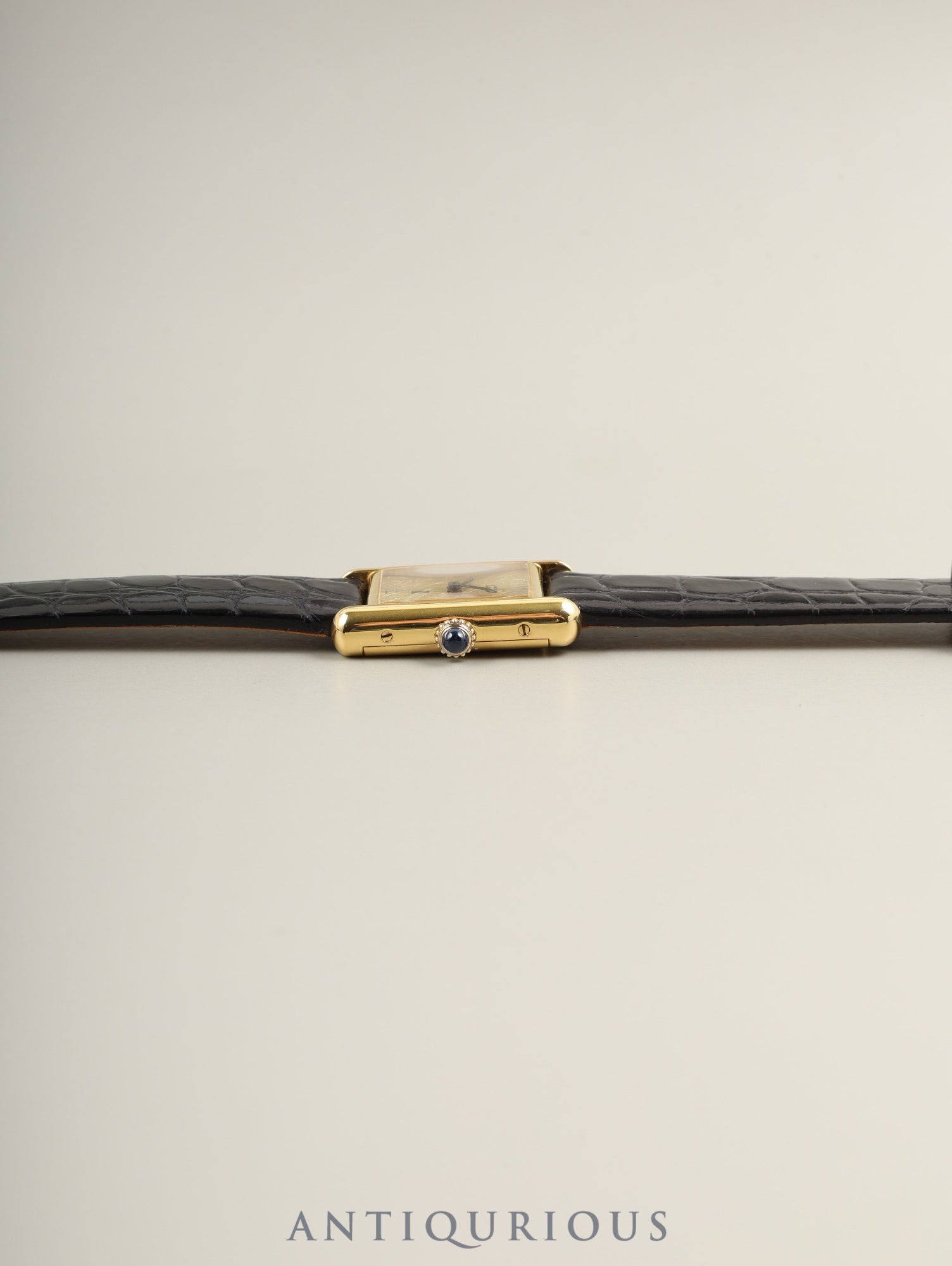 カルティエ マストタンク SM 手巻き Cal.78-1 SV925 純正尾錠(GP) サンレイ文字盤(SWISS表記) オーバーホール済み 新品仕上げ済み