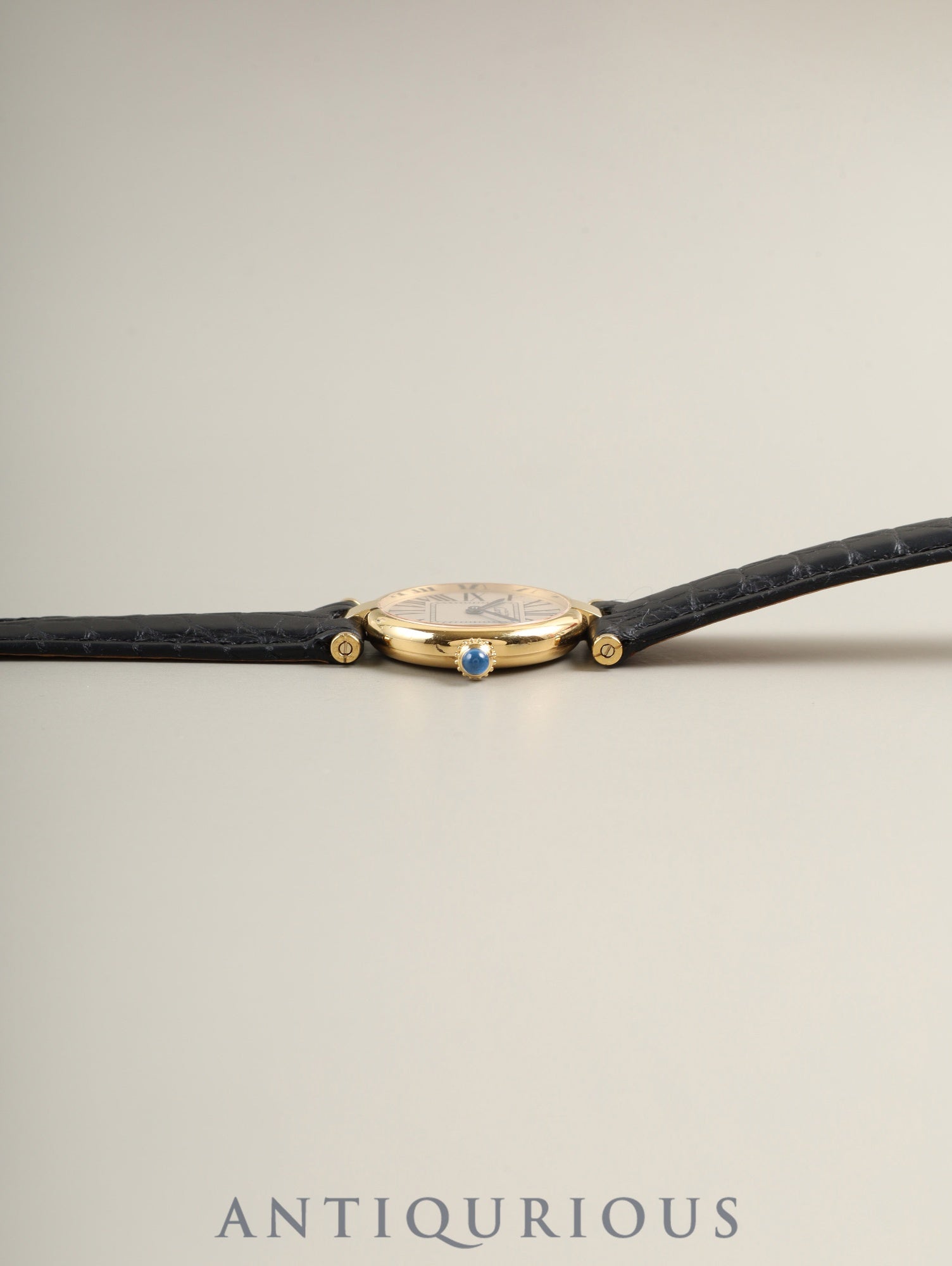 カルティエ マスト ヴァンドーム VLC SM W1002253 / 590004 クォーツ Cal.- SV925 革 純正Dバックル(GP)オパラン文字盤 箱 カルティエブティックにてコンプリートサービス済み