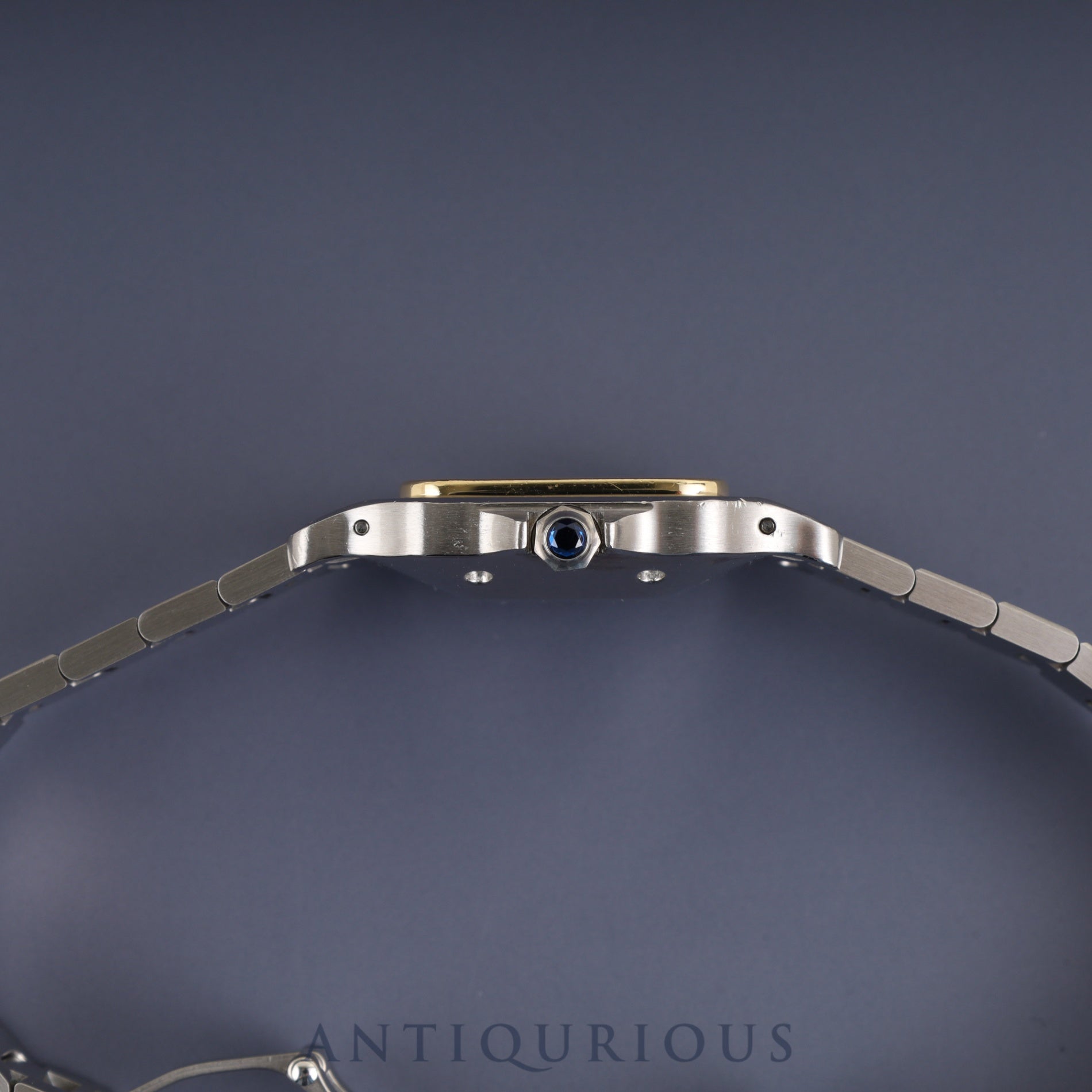 カルティエ サントス ガルベ LM 81036283 / 1172961 自動巻き SS/YG SS/YG ホワイトローマン文字盤 カルティエブティックにてコンプリートサービス済み 新品ブレス交換済み