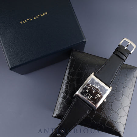 Ralph Lauren RL867 35 MM Automatic Cal.RL300-1 SS Genuine leather belt Genuine buckle (SS) Black dial Box Overhauled