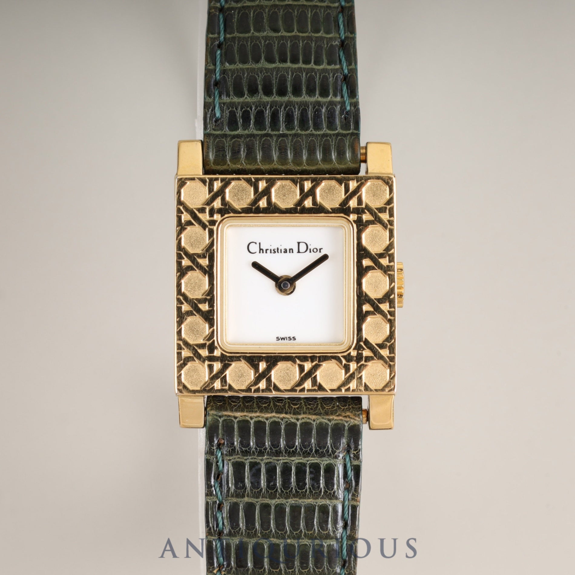 クリスチャンディオール ラ パリジェンヌ D60-159 クォーツ GP 純正革ベルト 純正尾錠(GP) ホワイト文字盤 オーバーホール済み