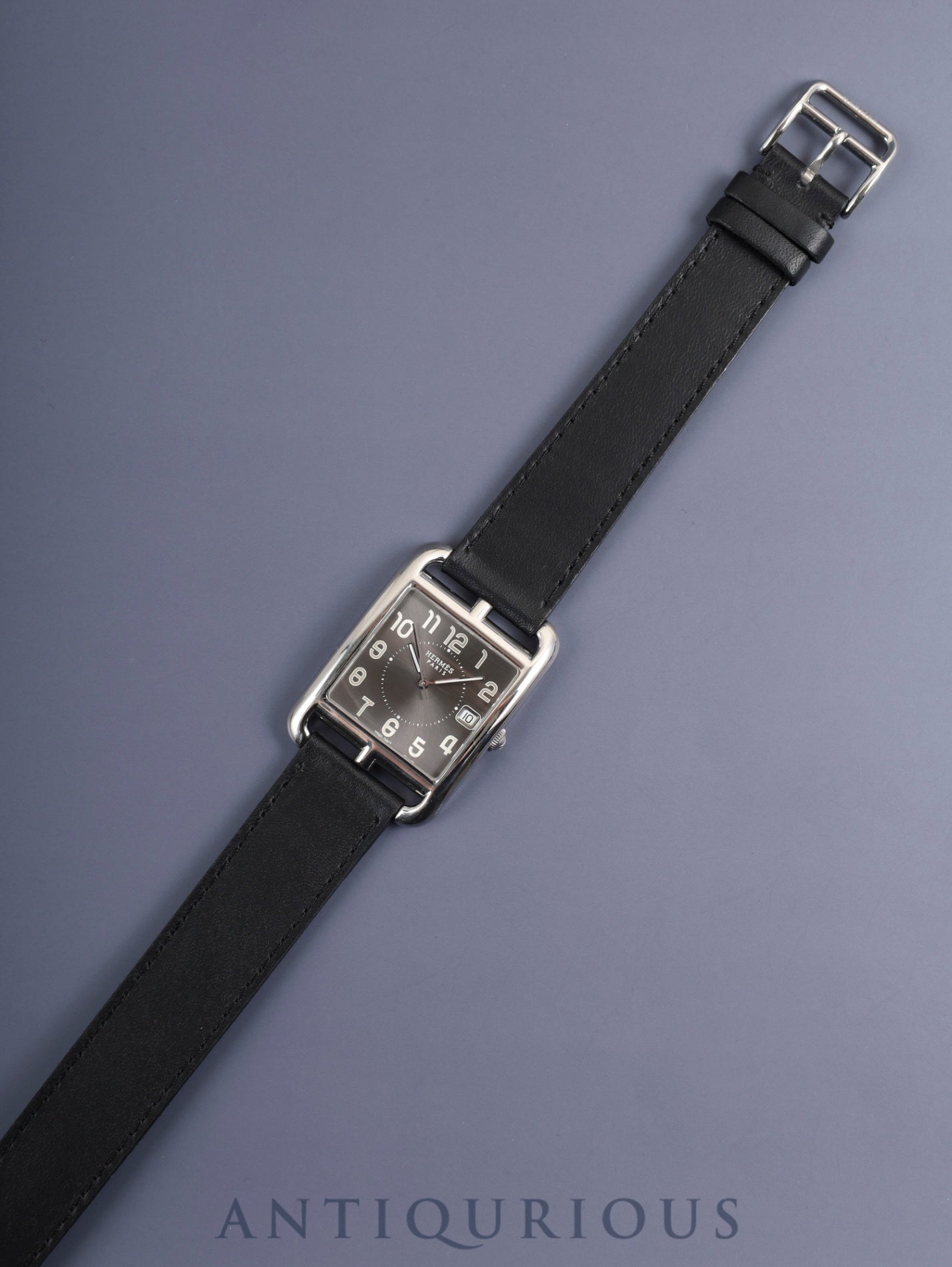 Hermès Cape Cod CC1.810 Quartz Movement, Stainless Steel Leather, Genuine Buckle (Stainless Steel), Gray Arabic Dial, Dust Bag, Overhauled
