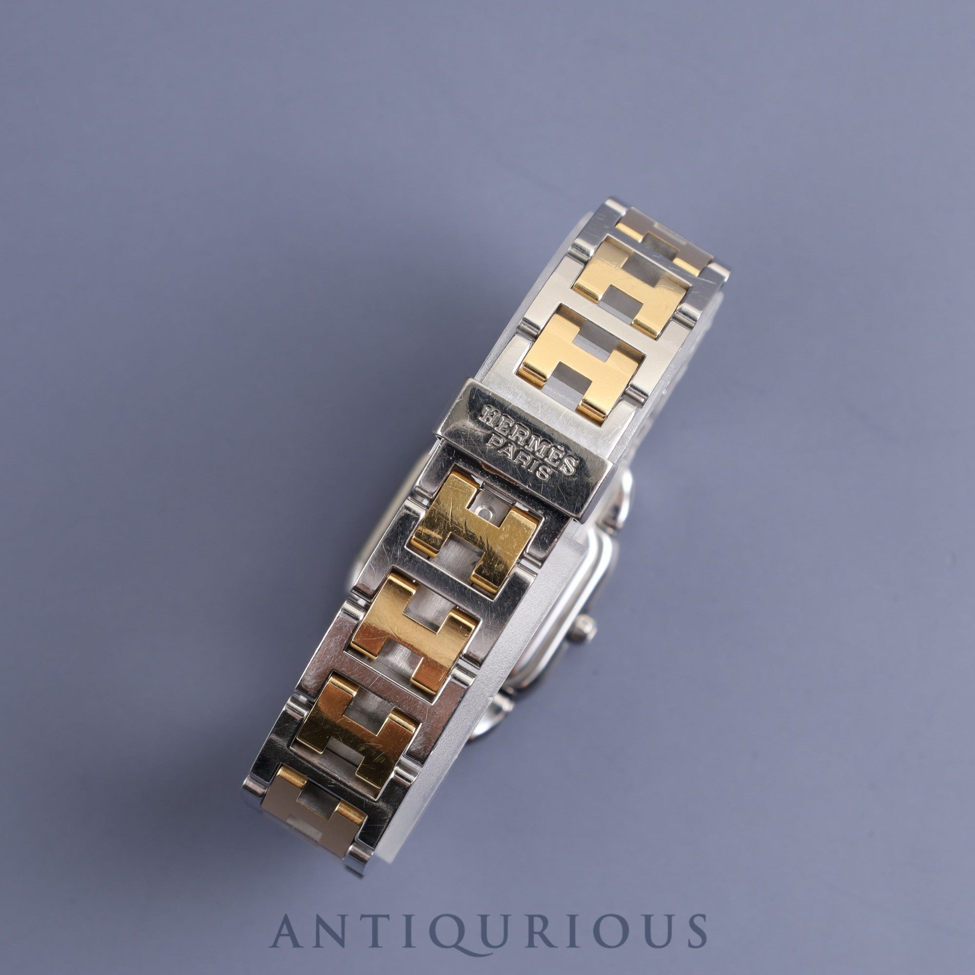 Hermes Rally RA1.220 Quartz Cal.976.001 SS/GP White Dial Overhauled