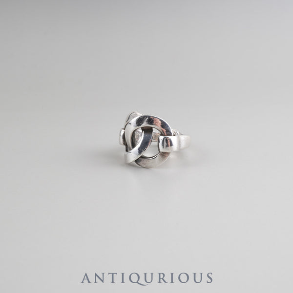 Hermes Ring Double Horsebit SV925 #54
