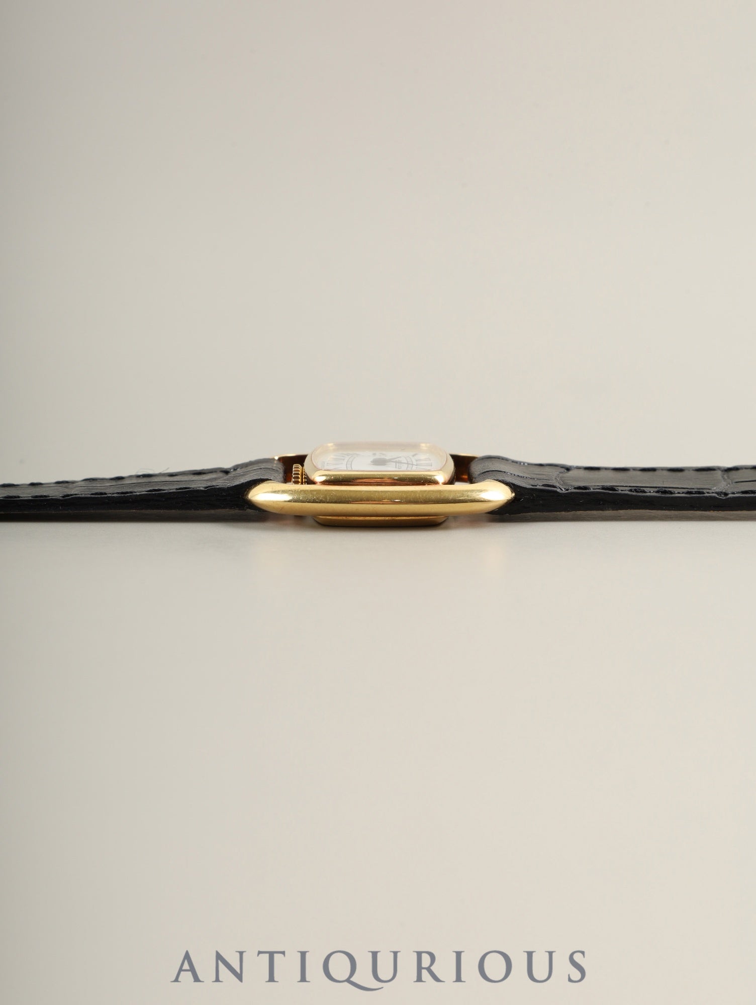 Jaeger-LeCoultre Driver's Watch Etrier 6147.21 Manual Winding Caliber 750 Leather Strap with Genuine GP Buckle White Roman Dial Overhauled