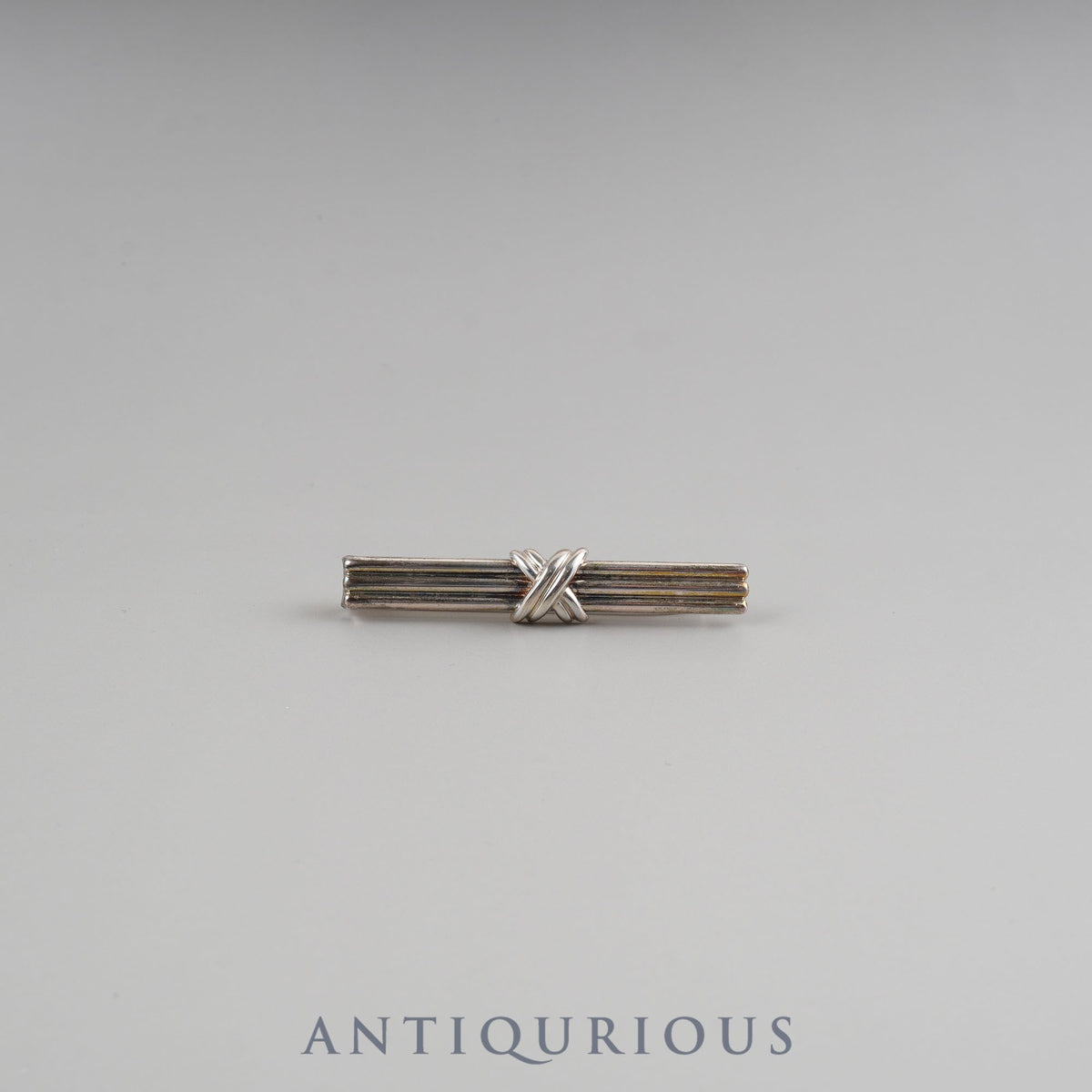 Tiffany Tie Pin and Tie Bar with Signature Cross in Sterling Silver