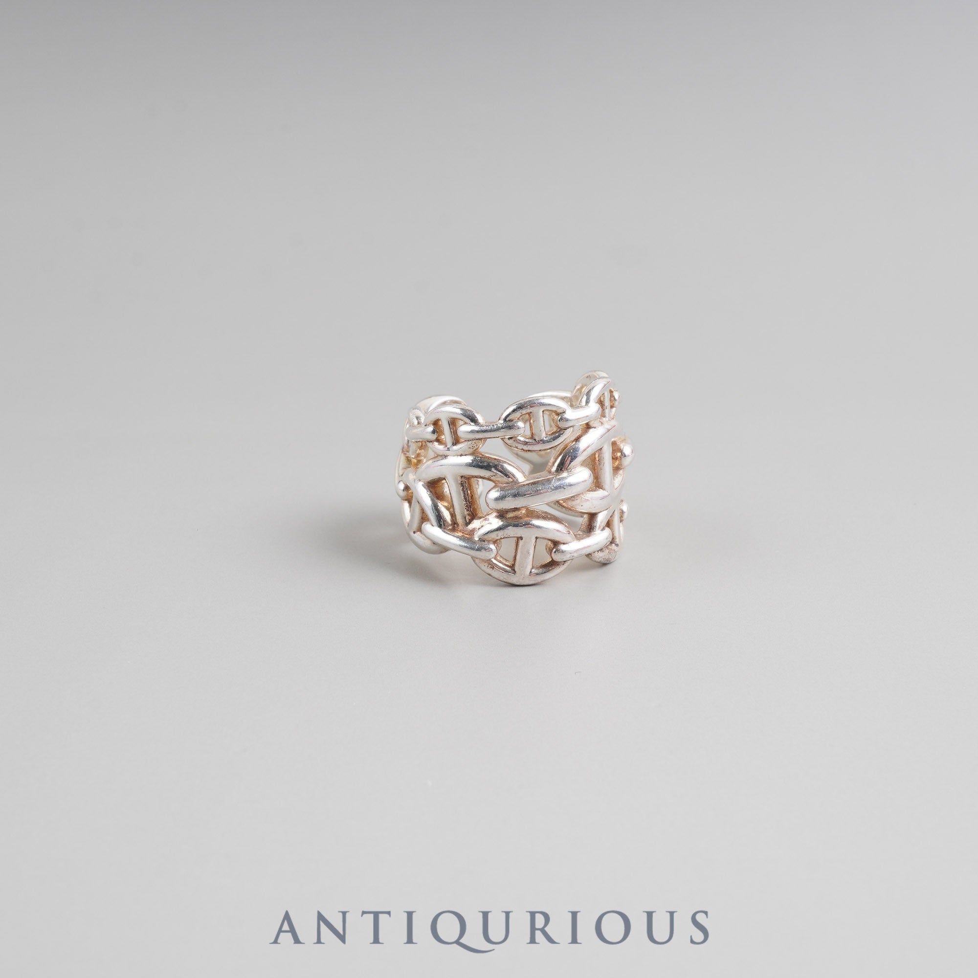 Hermes Ring Chaine d'Ancre Ancienne GM SV925 #54 Box 22 Years