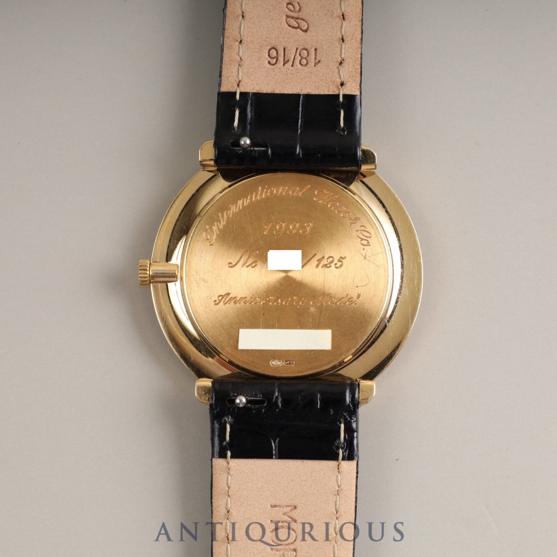 IWC Portofino 2411 125th Anniversary Model Manual Winding Cal.1852 750 Leather Genuine Buckle (750) White Dial 34.0mm Overhauled IWC