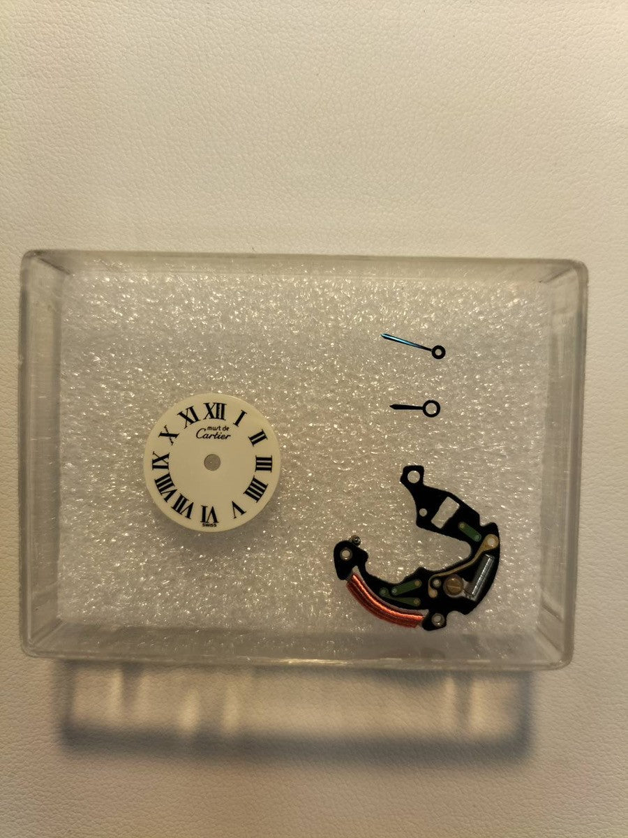 カルティエ マストコリゼ 590002 クォーツ Cal.90 SV925 革 純正尾錠(GP) アイボリー文字盤 オーバーホール済み