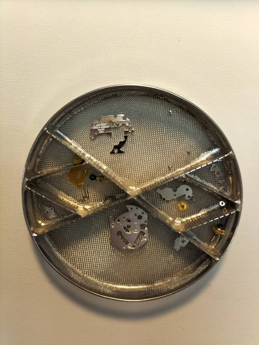 Cartier Must Tank SM W10030353/5057001 Quartz Caliber 057 SV925 Leather Straight Roman Dial with Genuine GP Buckle Box Overhauled