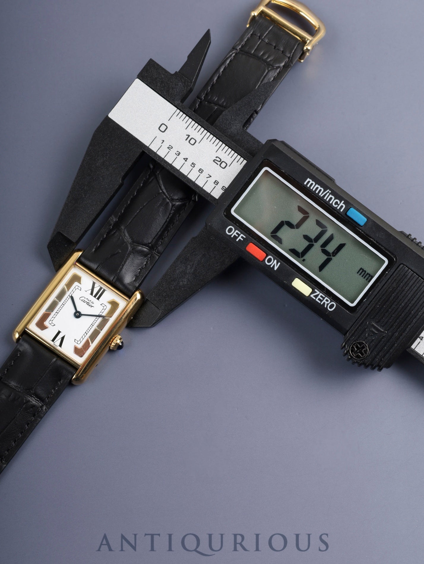 カルティエ マストタンク LM 590005 クォーツ Cal.690 SV925 革 純正Dバックル(GP)サイドトリニティ文字盤(SWISS表記)箱 冊子 保証書(1994年)オーバーホール済み