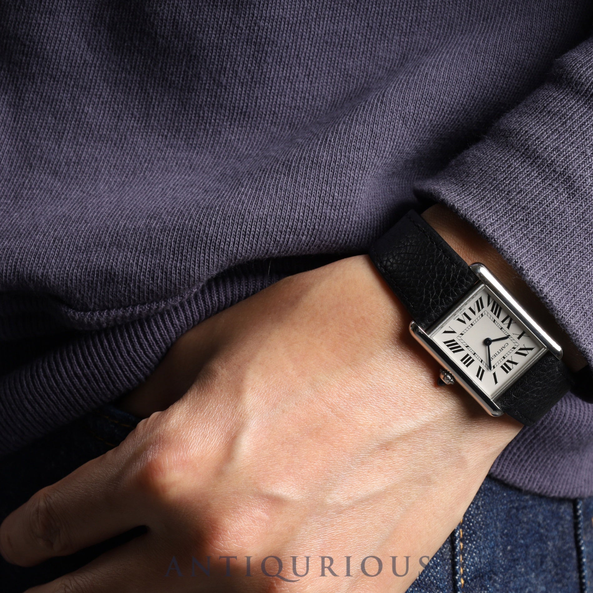 Cartier Tank Must LM WSTA0041 / 4323 Quartz Cal.157 SS Genuine leather strap Genuine buckle (SS) Silver Roman dial Box Booklet Warranty (2021) Overhauled