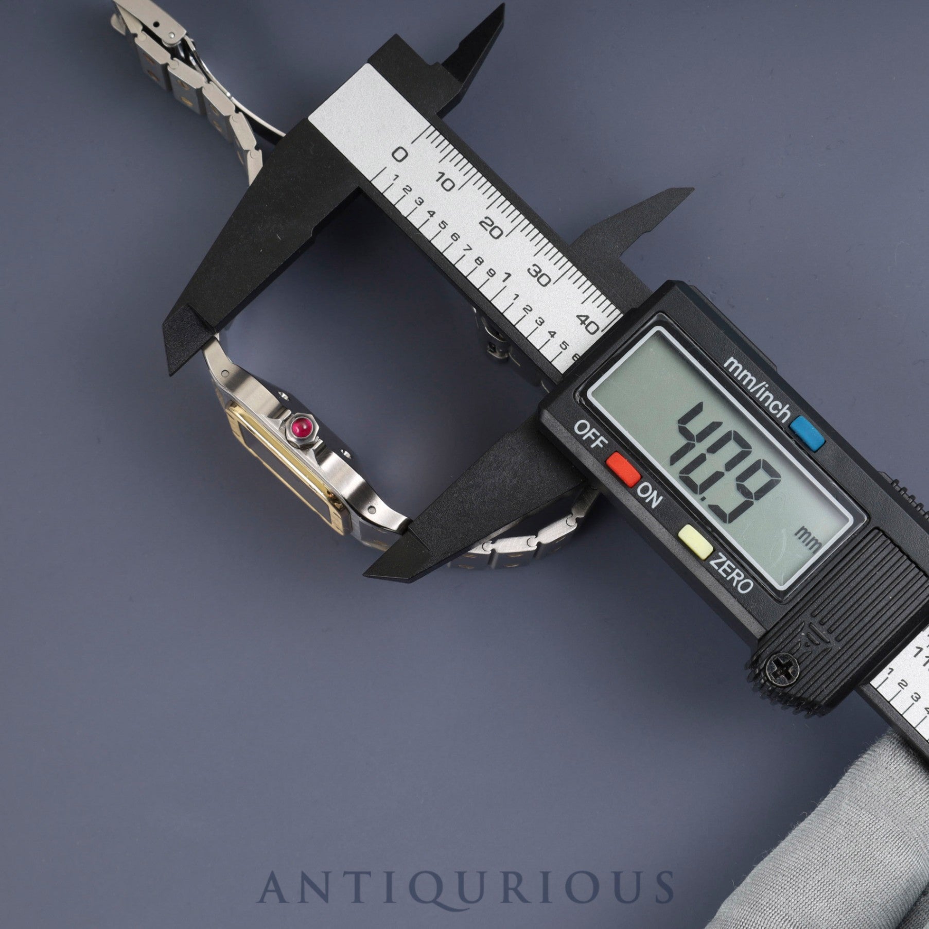 カルティエ サントス ガルベ LM 2961 自動巻き SS/YG SS/YG ガーネットダイヤル ボルドー文字盤 カルティエブティックにてコンプリートサービス(フルメンテナンス)済み