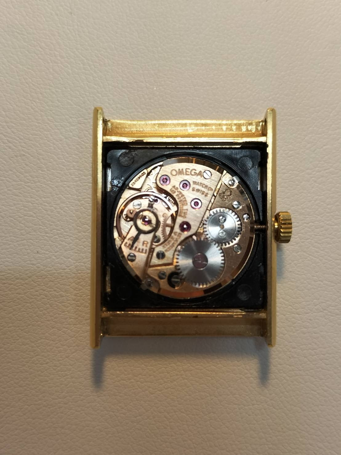 Omega De Ville 511324 Manual winding GP Leather Genuine buckle (GP) Blue dial (minor scratches on glass) Overhauled