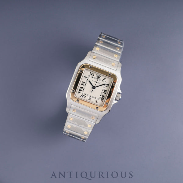 カルティエ サントス ガルベ LM W20011C4 / 187901 クォーツ SS/YG SS/YG アイボリー文字盤 カルティエブティックにてコンプリートサービス(フルメンテナンス)済み