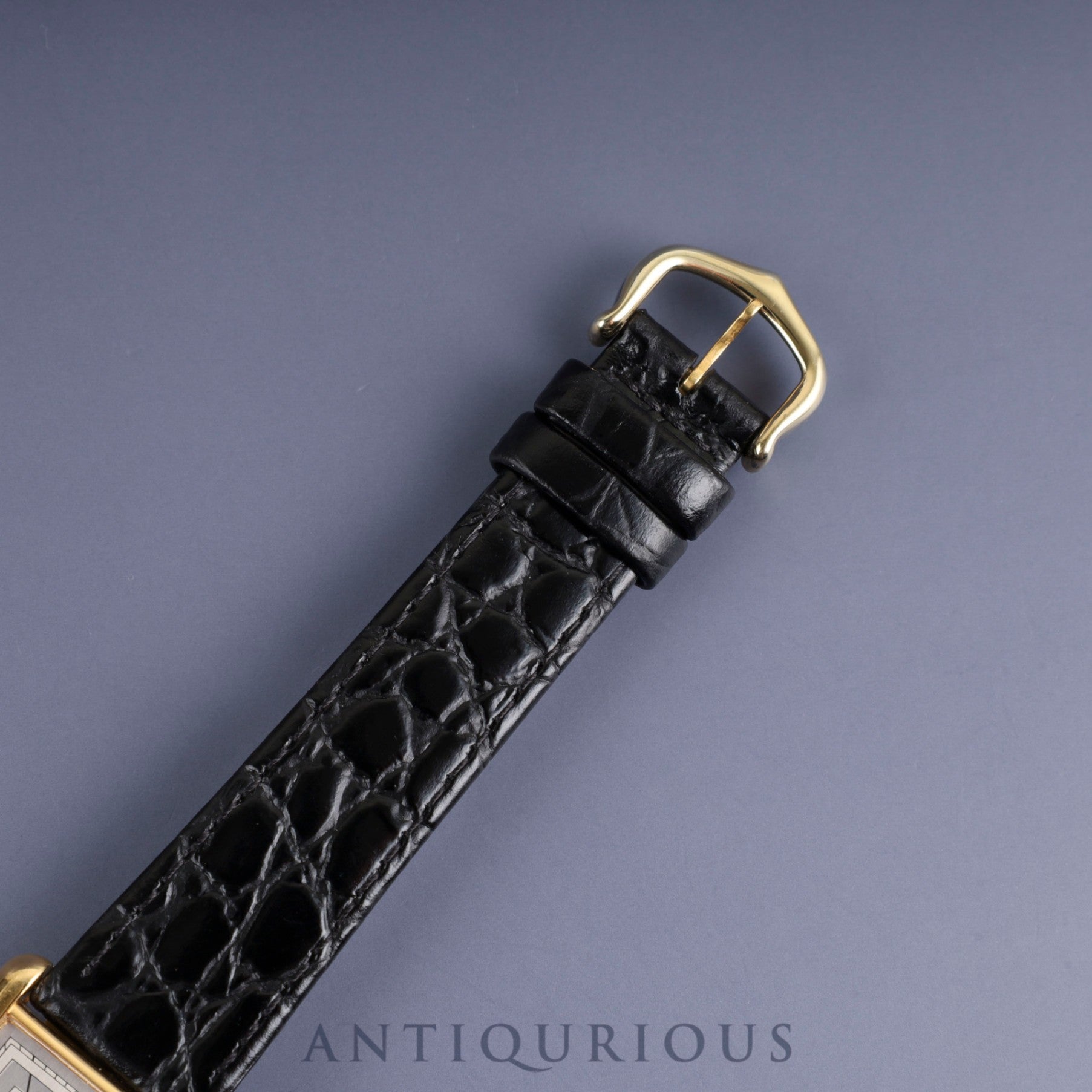 Cartier Must Tank LM 6 81006 Quartz SV925 Leather Genuine Buckle (GP) Grey Roman Dial Complete service (full maintenance) completed at Cartier boutique