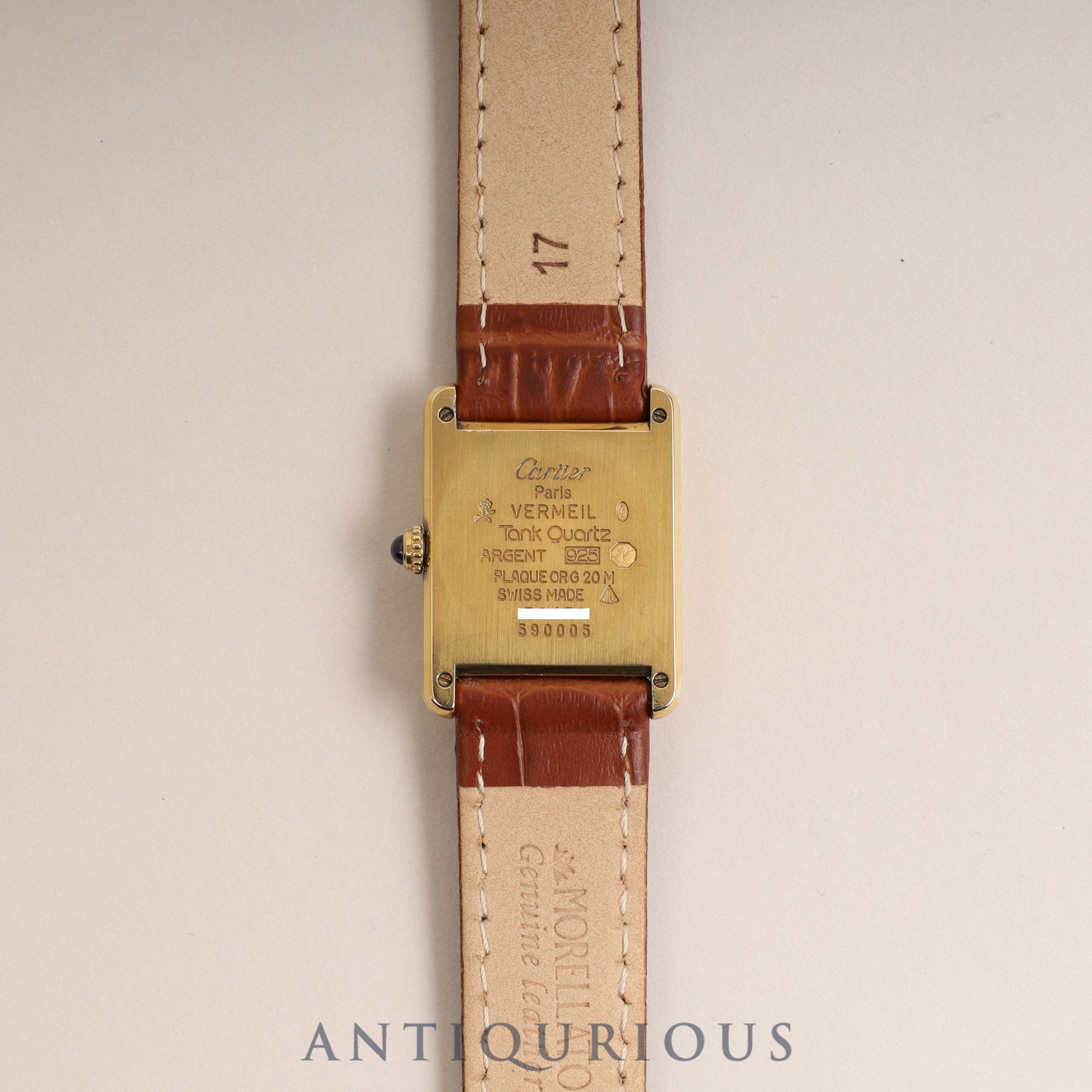 カルティエ マストタンク LM QZ トリニティ文字盤 箱 保証書付き