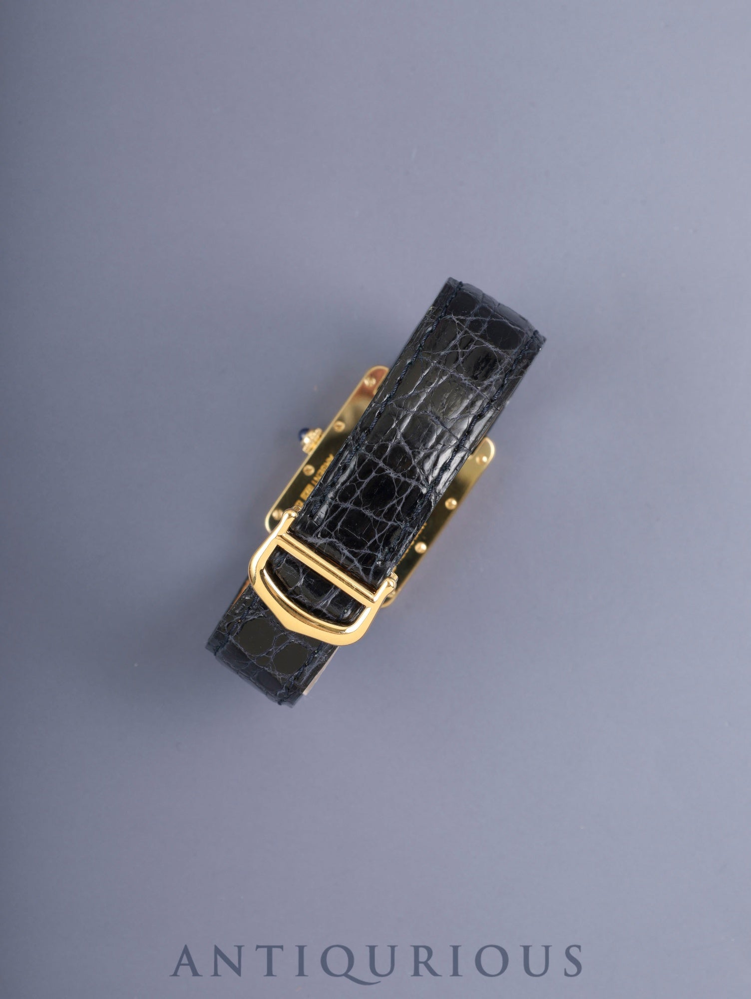 カルティエ マストタンク GM(XL)2413 クォーツ Cal.87 SV925 純正革ベルト 純正Dバックル(GP) テレフォンアラビア文字盤(SWISS MADE表記) 箱 カルティエブティックにてコンプリートサービス済み