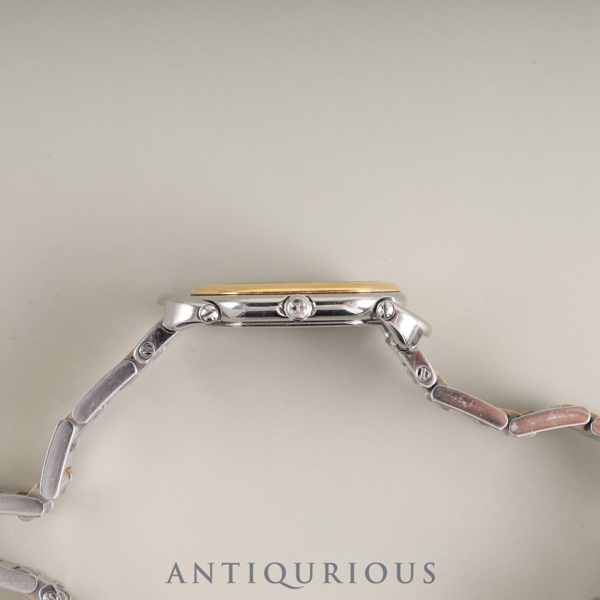 エルメス ラリー RA1.220 クォーツ Cal.976.001 SS/GP SS/GP ホワイト文字盤 オーバーホール済み