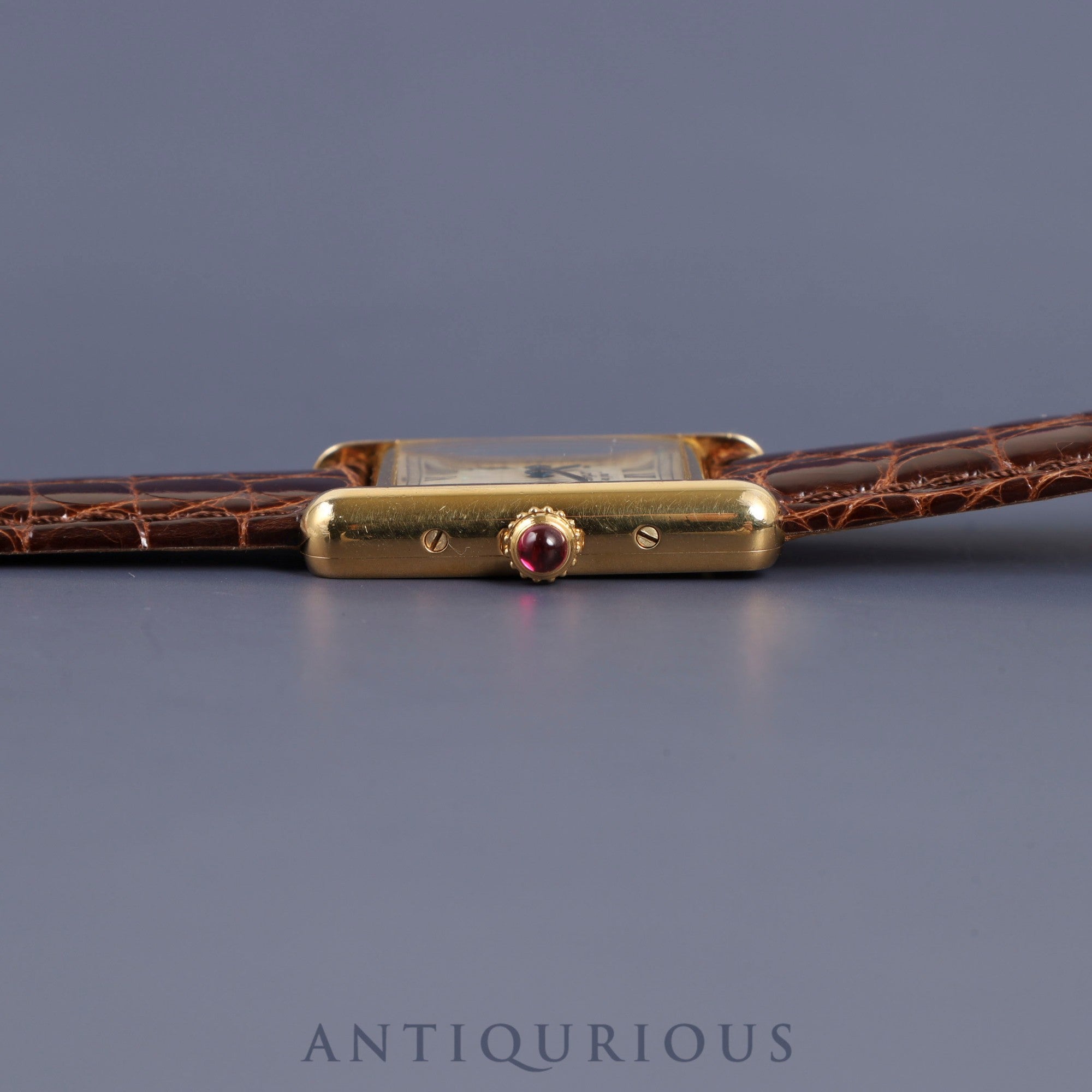 カルティエ マストタンク SM 150周年記念モデル W1010195 クォーツ Cal.057 SV925 革 純正尾錠 Dバックル(GP) ホワイトローマン文字盤 1997年 箱 保証書 オーバーホール済み