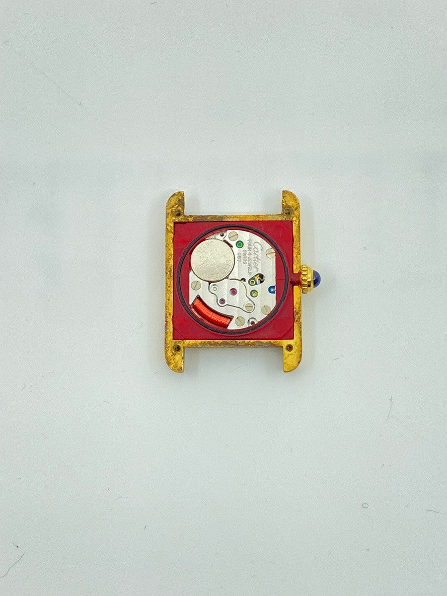 カルティエ マストタンク SM W1006354 / 1613 クォーツ Cal.057 SV925 革 純正Dバックル(GP) サイドトリニティ文字盤(SWISS表記 )1996年頃~1998年頃 オーバーホール済み