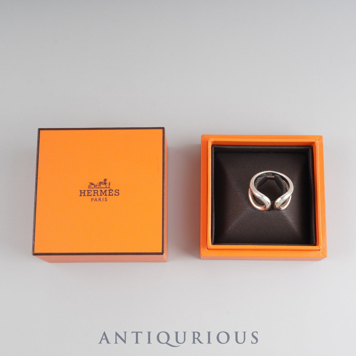 Hermes Lima Ring, Sterling Silver #55, Box | 東京銀座の 