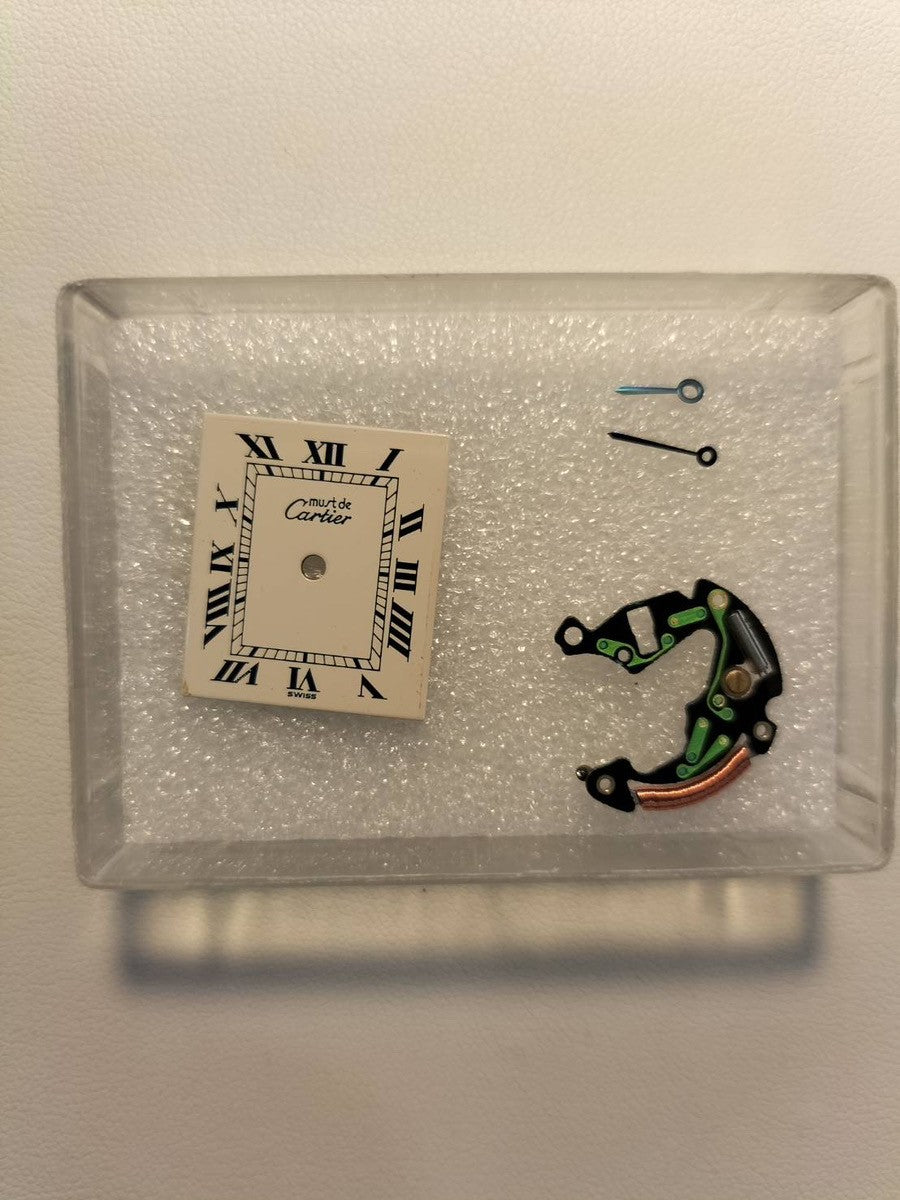 カルティエ マストタンク LM 690006 クォーツ Cal.90 SV925 革 純正Dバックル(SS) ホワイトローマン文字盤 1982年頃~1995年頃 オーバーホール済み