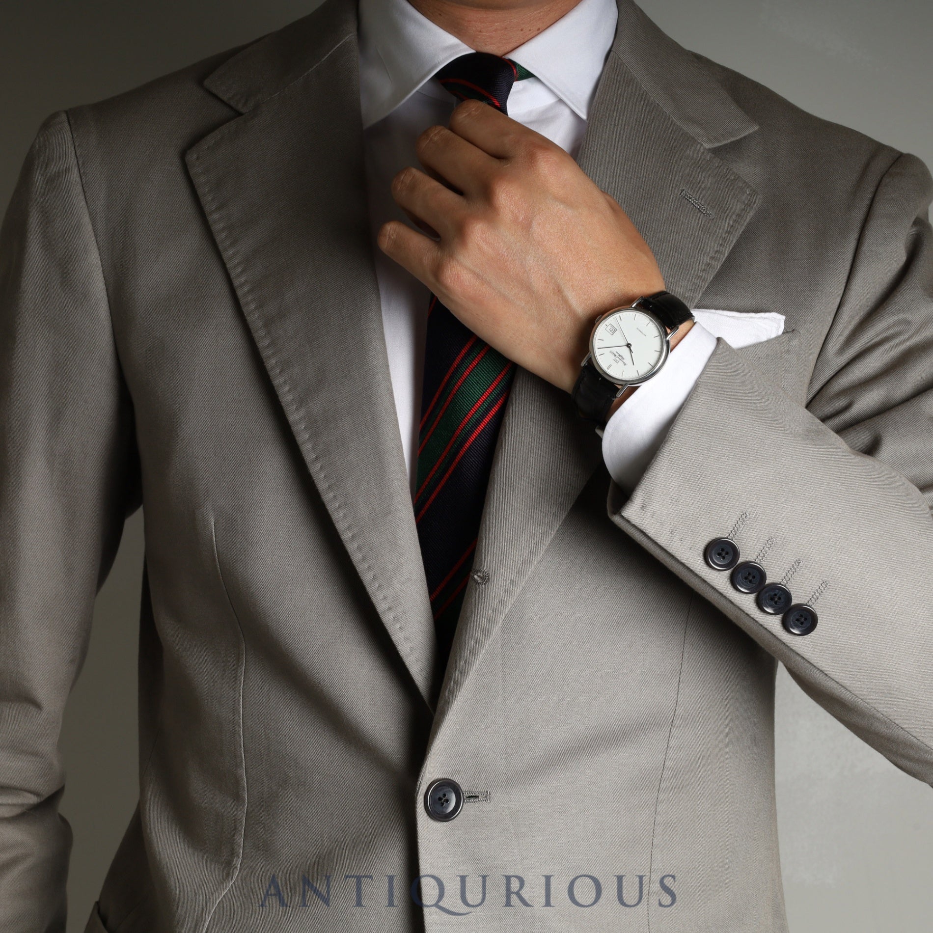 IWC Portofino IW351320 Automatic Cal.37521 SS Leather Genuine Buckle (SS) White Dial Warranty (2000) Overhauled IWC