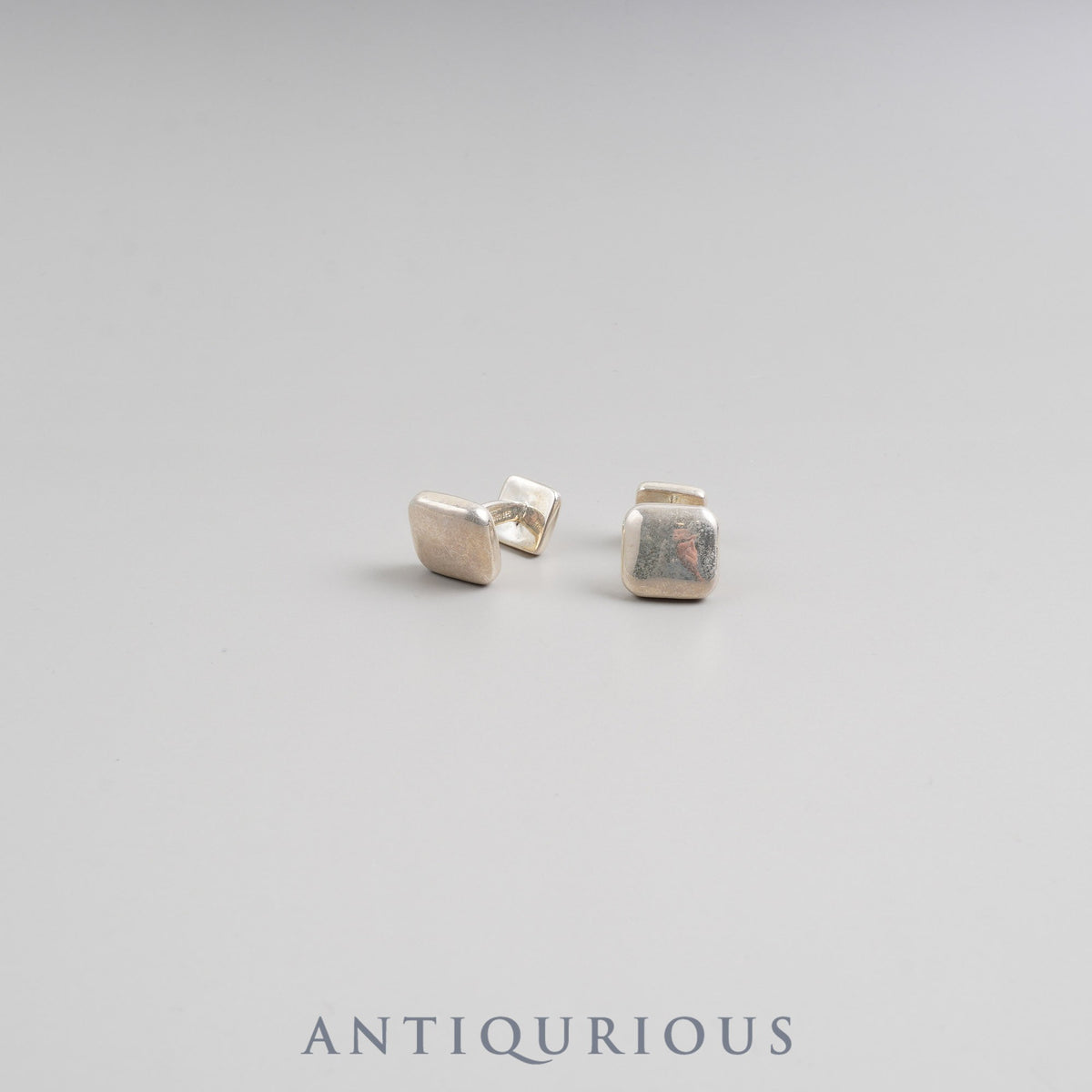 Tiffany Cufflinks, Sterling Silver, 1999, Box, Booklet, Dust Bag