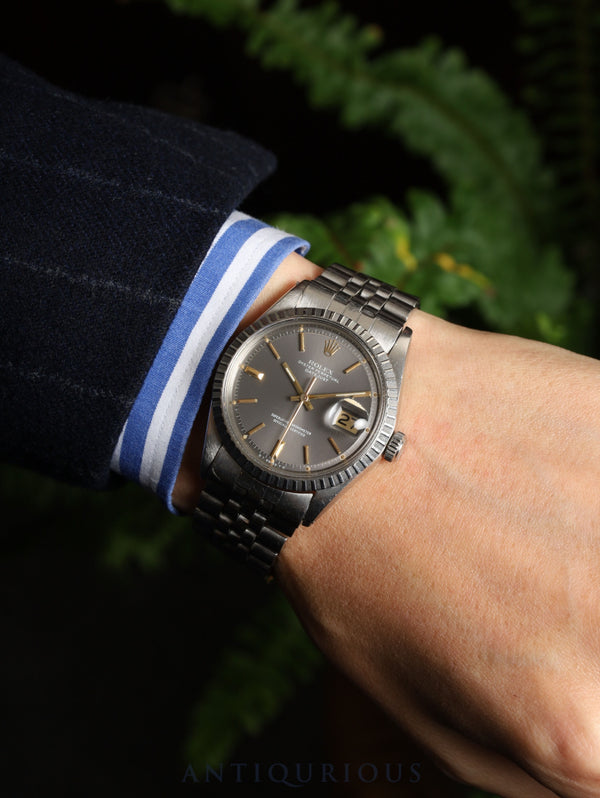 Rolex Datejust 1603 Automatic Caliber 1570 Stainless Steel Sigma Dial Gray Dial 36mm No. 36 (1972) Overhauled