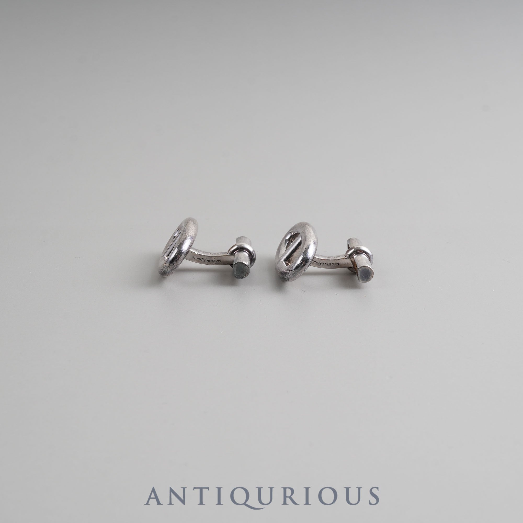 Hermes Cufflinks Chaine d'Ancre SV925 Box Card