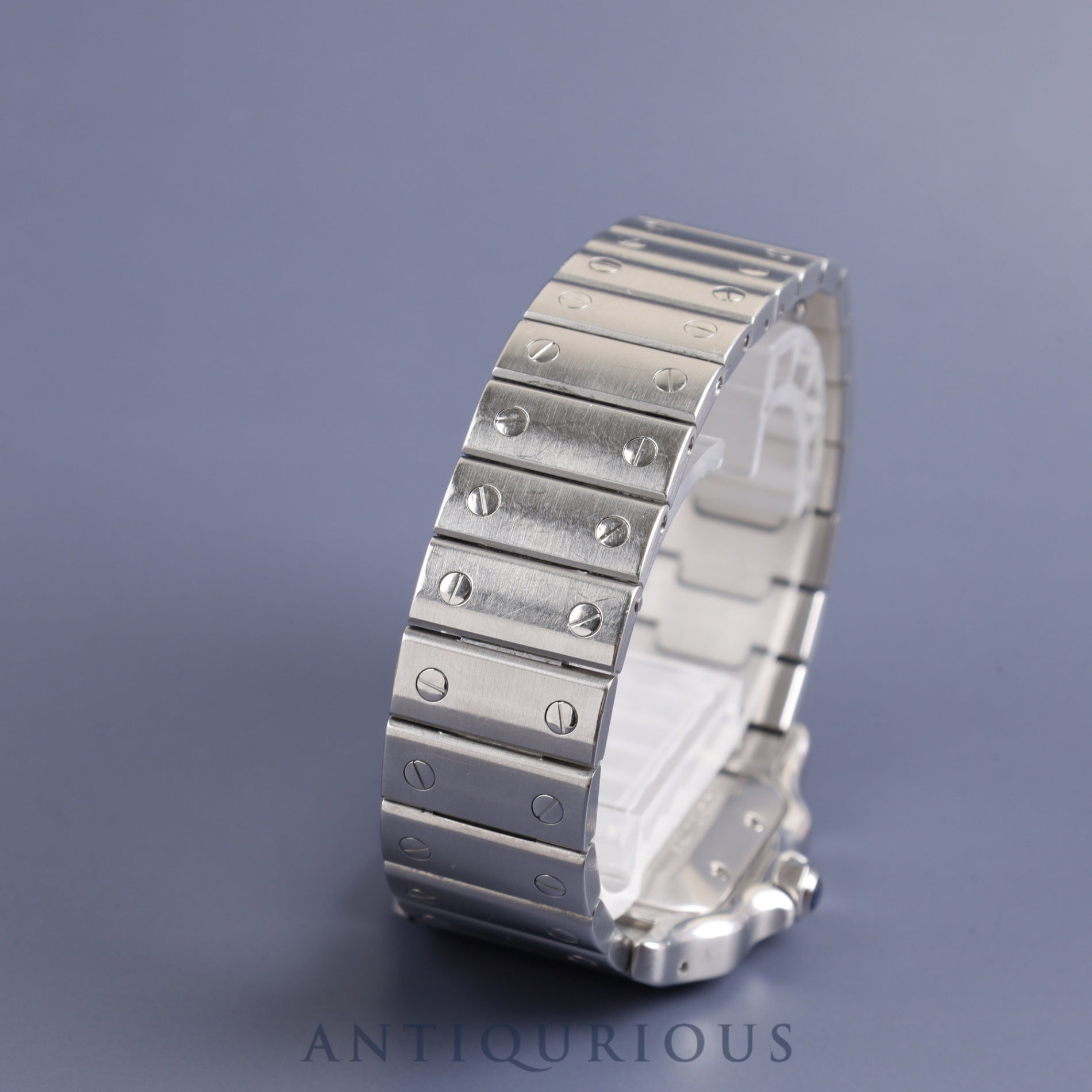 カルティエ サントス ガルベ LM 2319 自動巻き SS SS ギョーシェシルバーローマン文字盤 オーバーホール済み